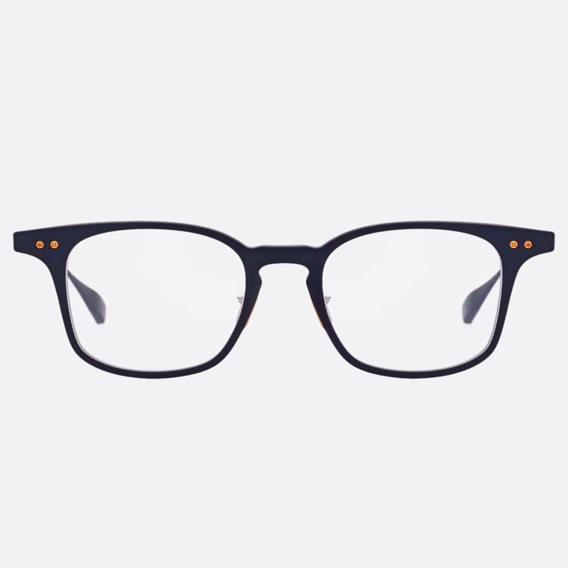 Dita 01mm Buckeye Black Squared Unisex Eyeglasses - Main View