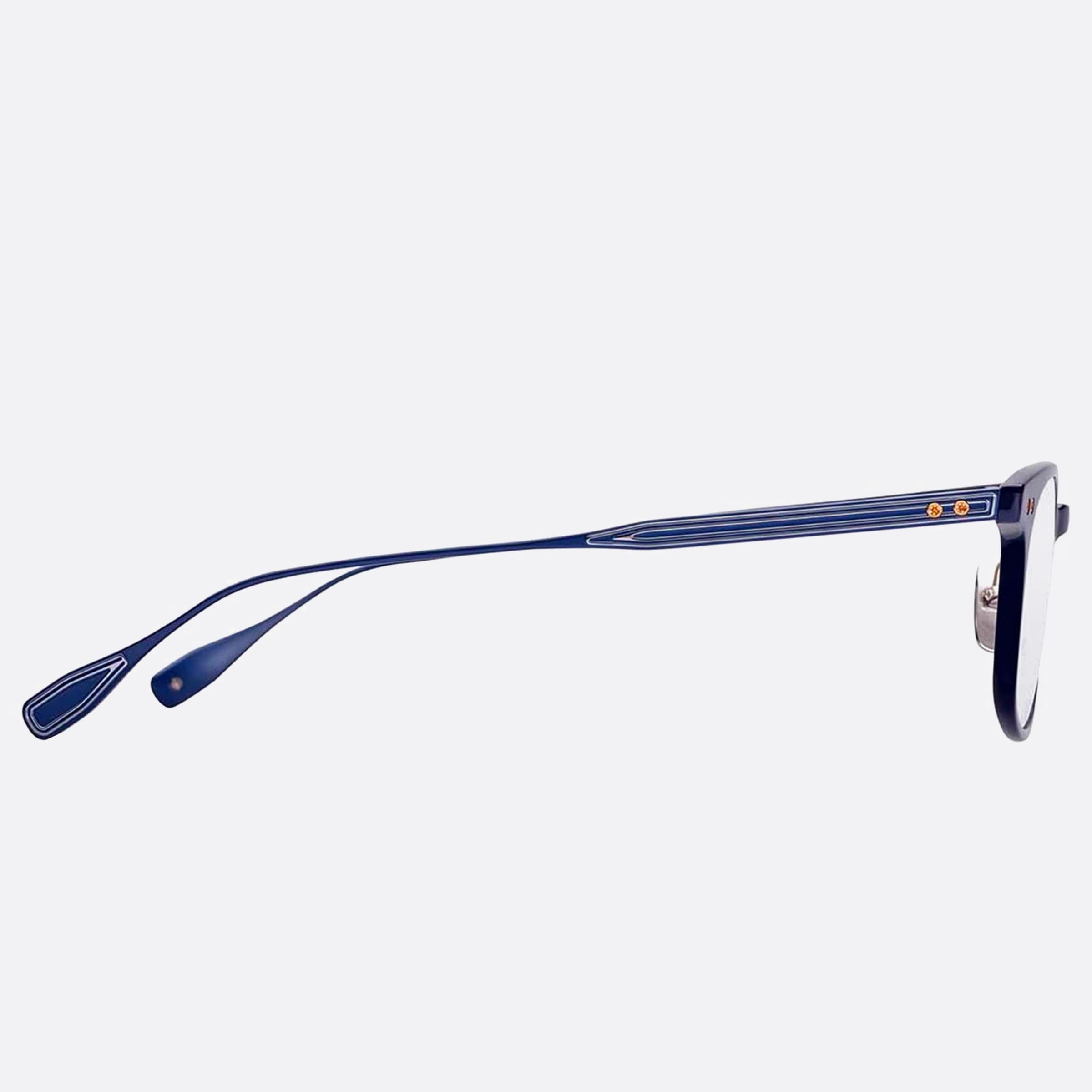 Dita 03mm Buckeye Blue Squared Unisex Eyeglasses - Detail View