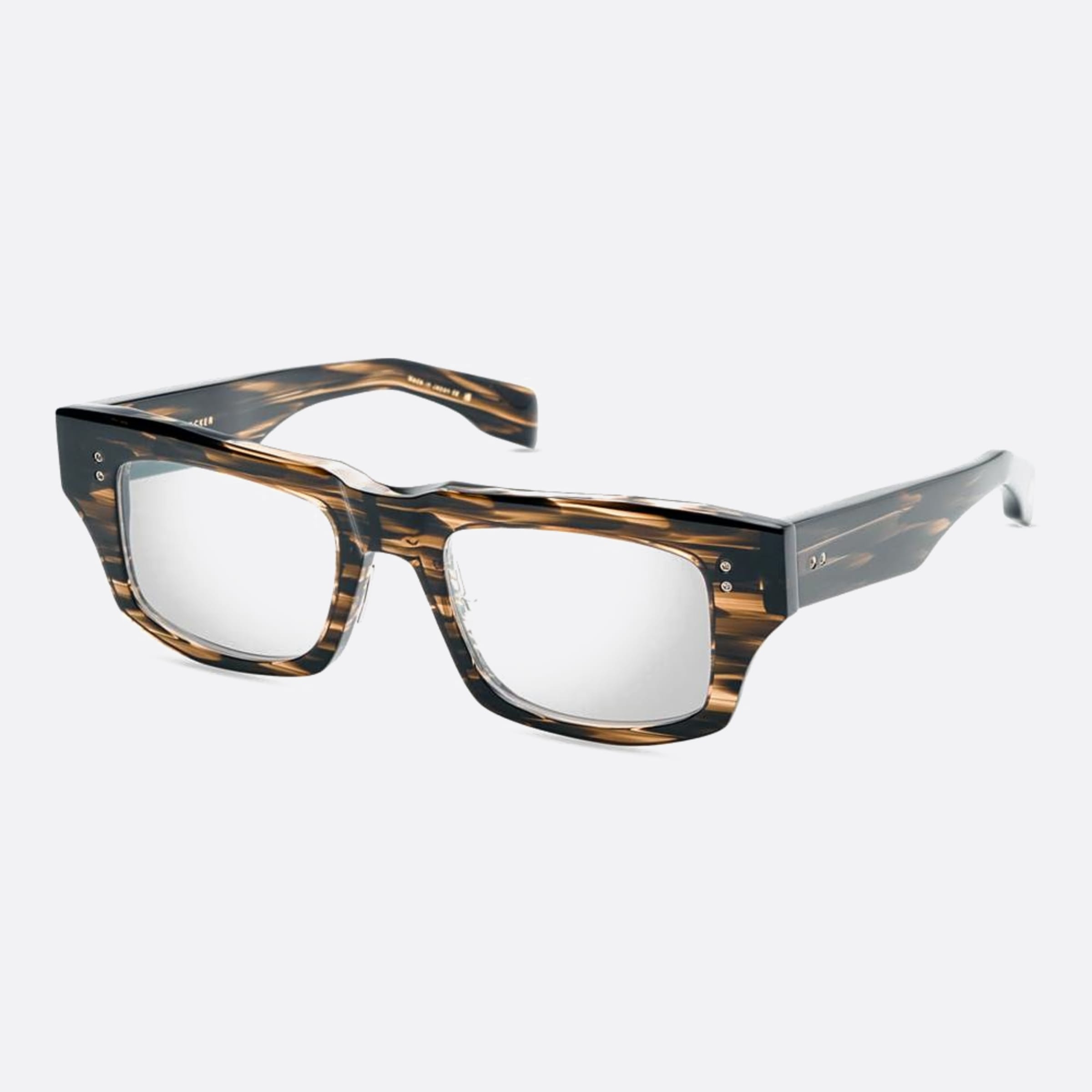 Dita 52mm Cosmohacker Dtx727 02af Havana Squared Unisex Eyeglasses - Side View