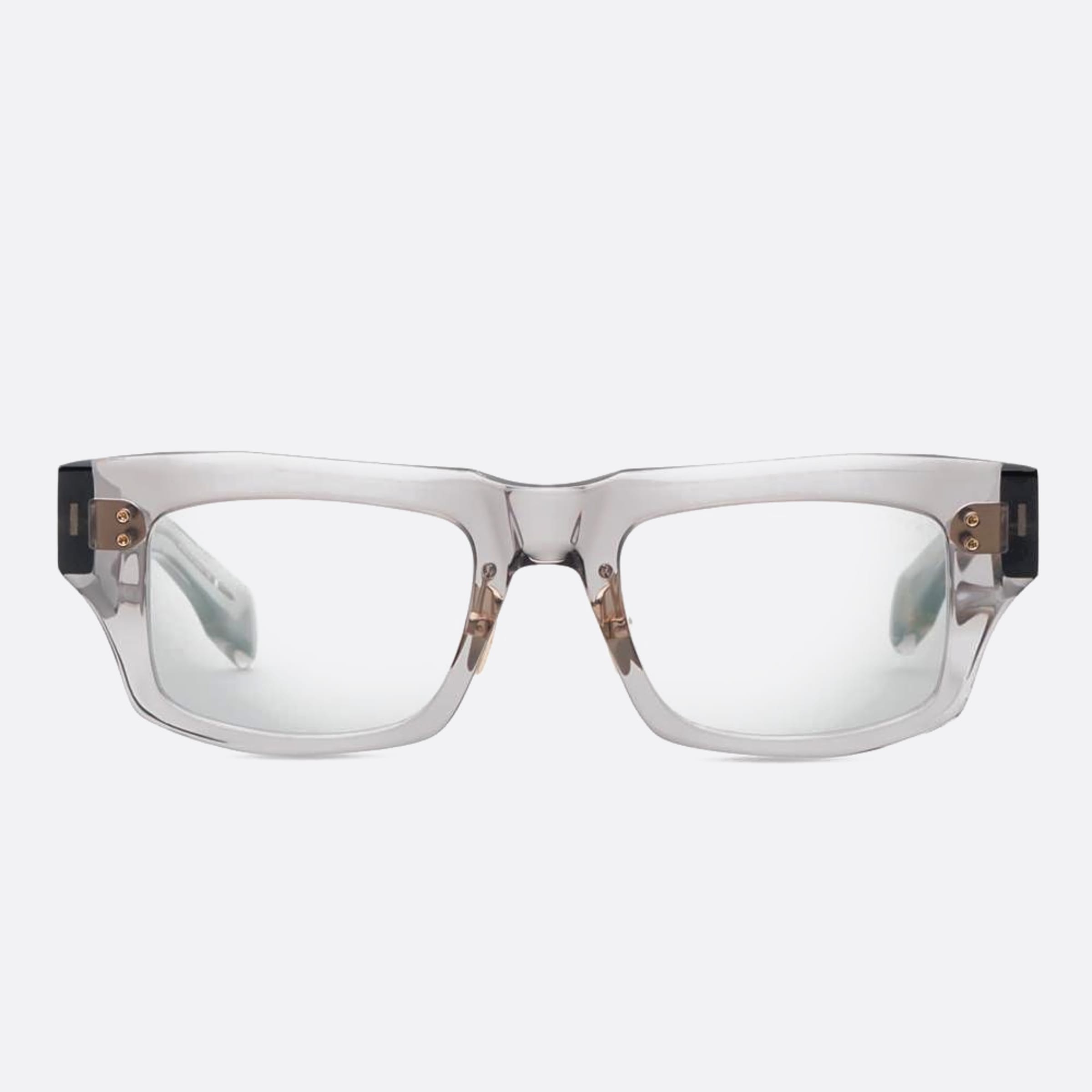 Dita 52mm Cosmohacker Dtx727 03af Transparent Squared Unisex Eyeglasses - Main View
