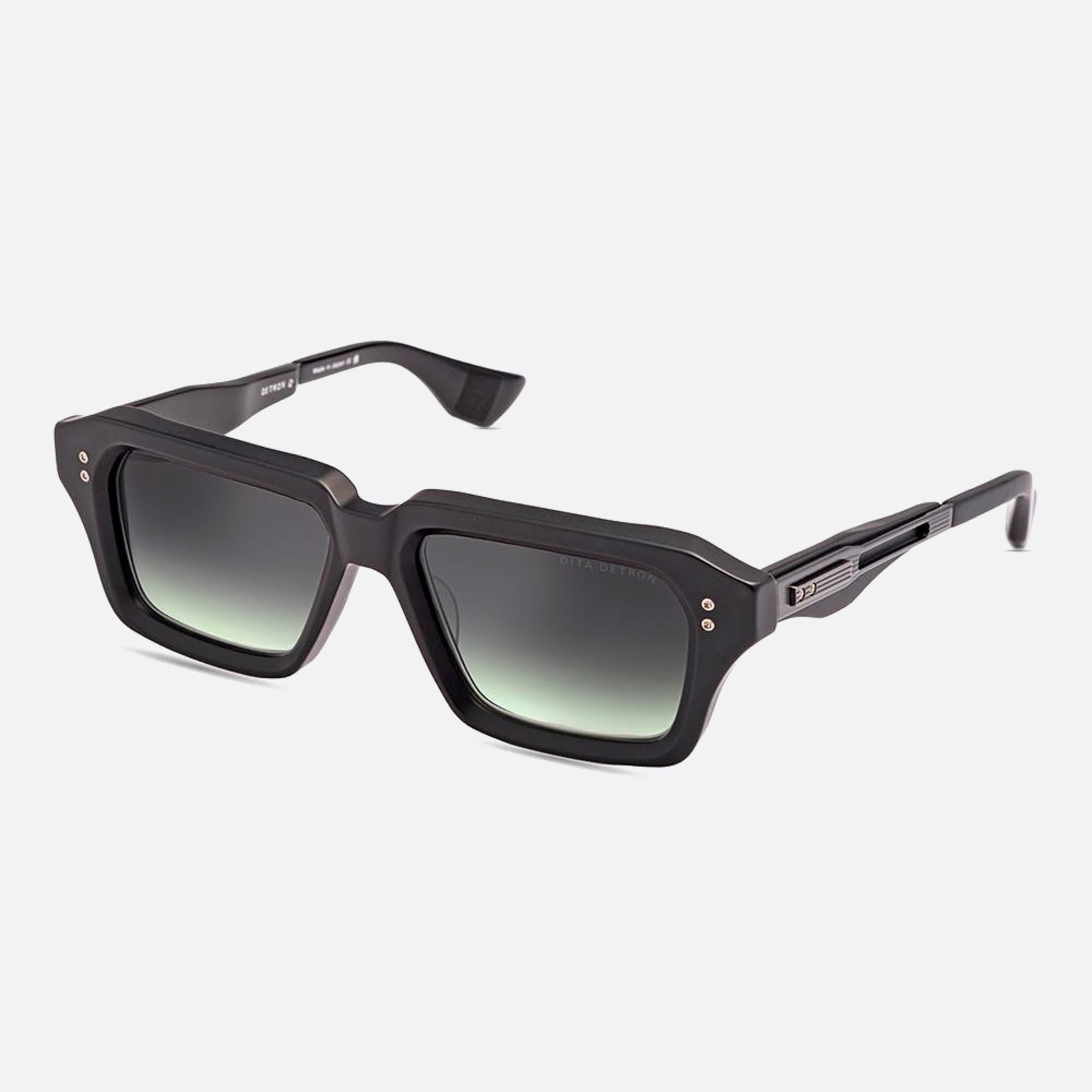 Dita 02mm Detron Dts459 Black Rectangle Unisex Sunglasses - Side View