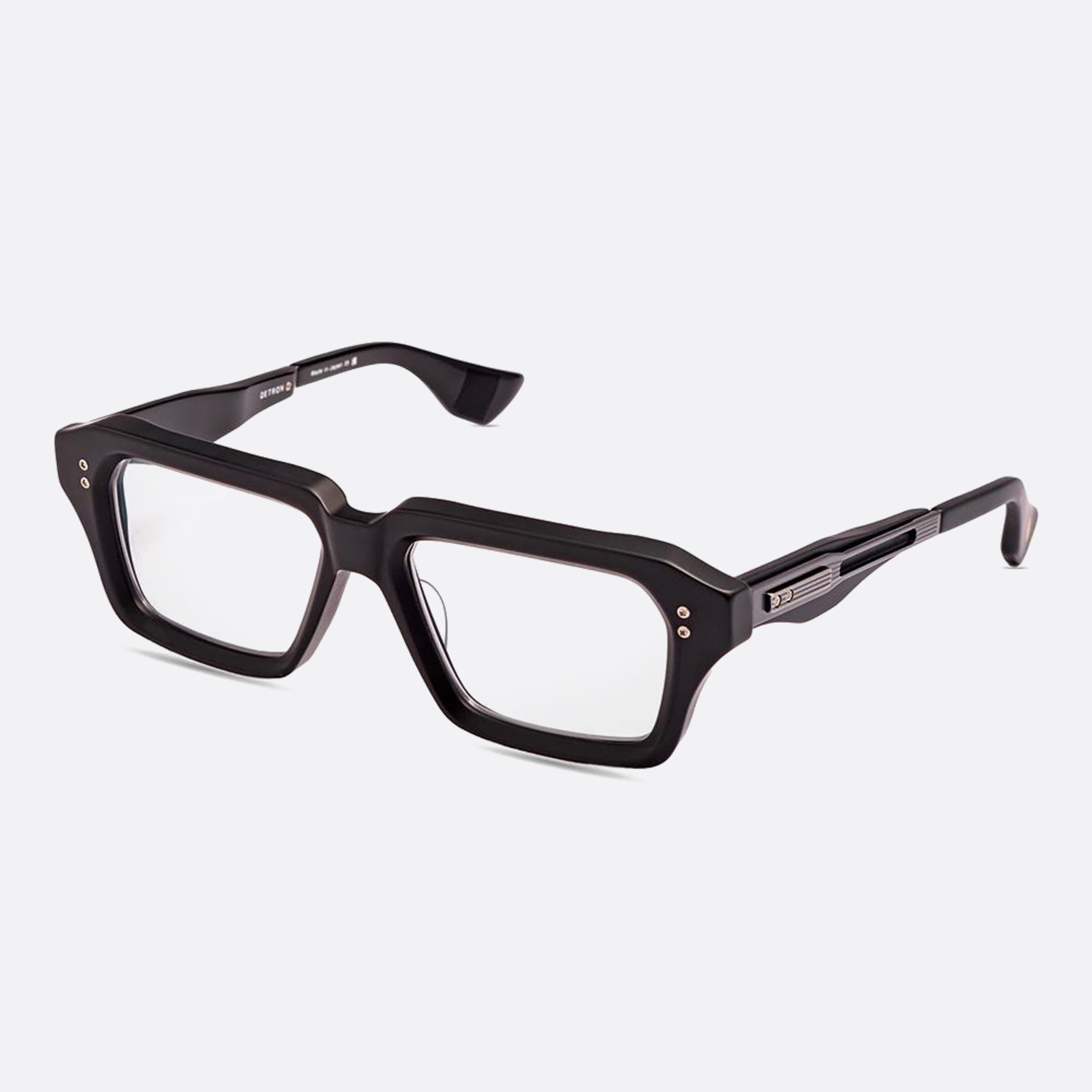 Dita Detron Dtx459 02af Black Rectangle Unisex Eyeglasses - Side View