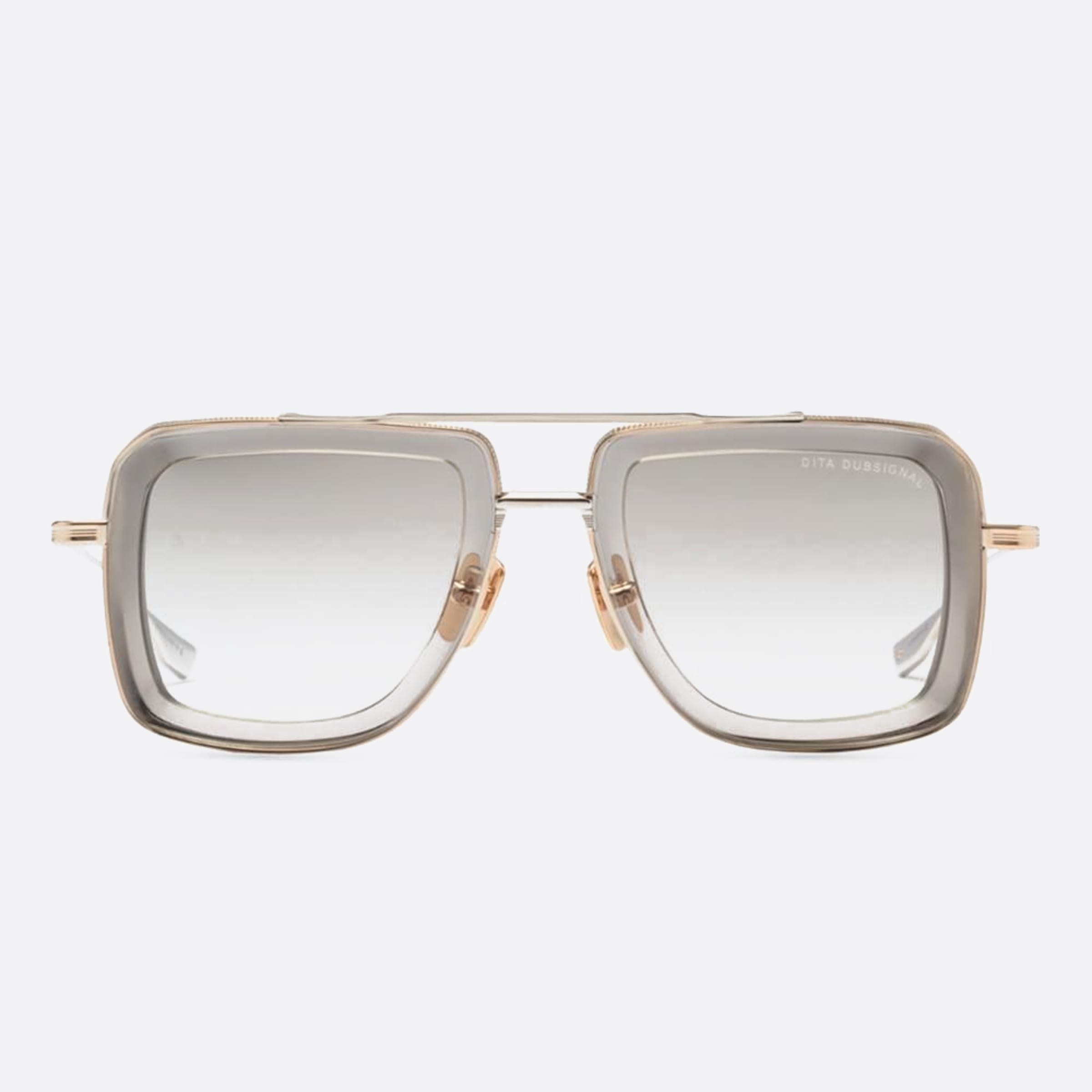 Dita 02mm Dubsignal Dts465 Grey Geometric Unisex Sunglasses - Main View