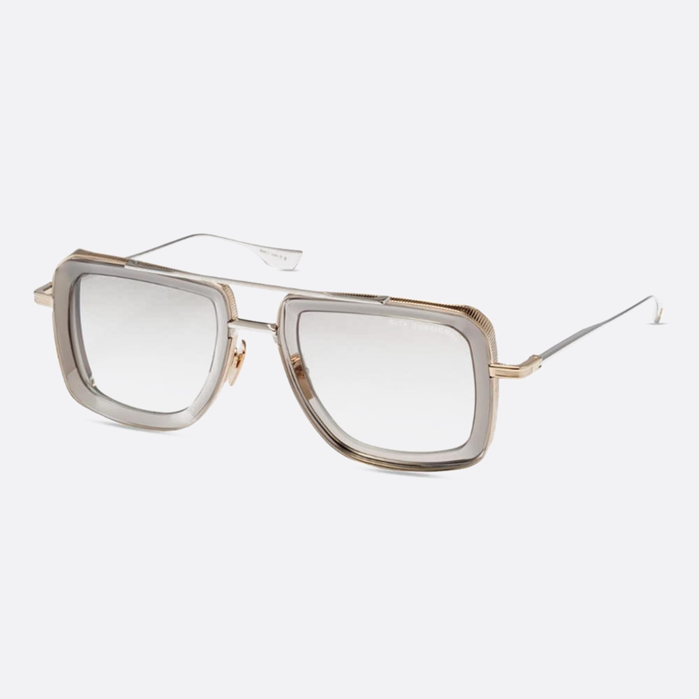 Dita 02mm Dubsignal Dts465 Grey Geometric Unisex Sunglasses - Side View
