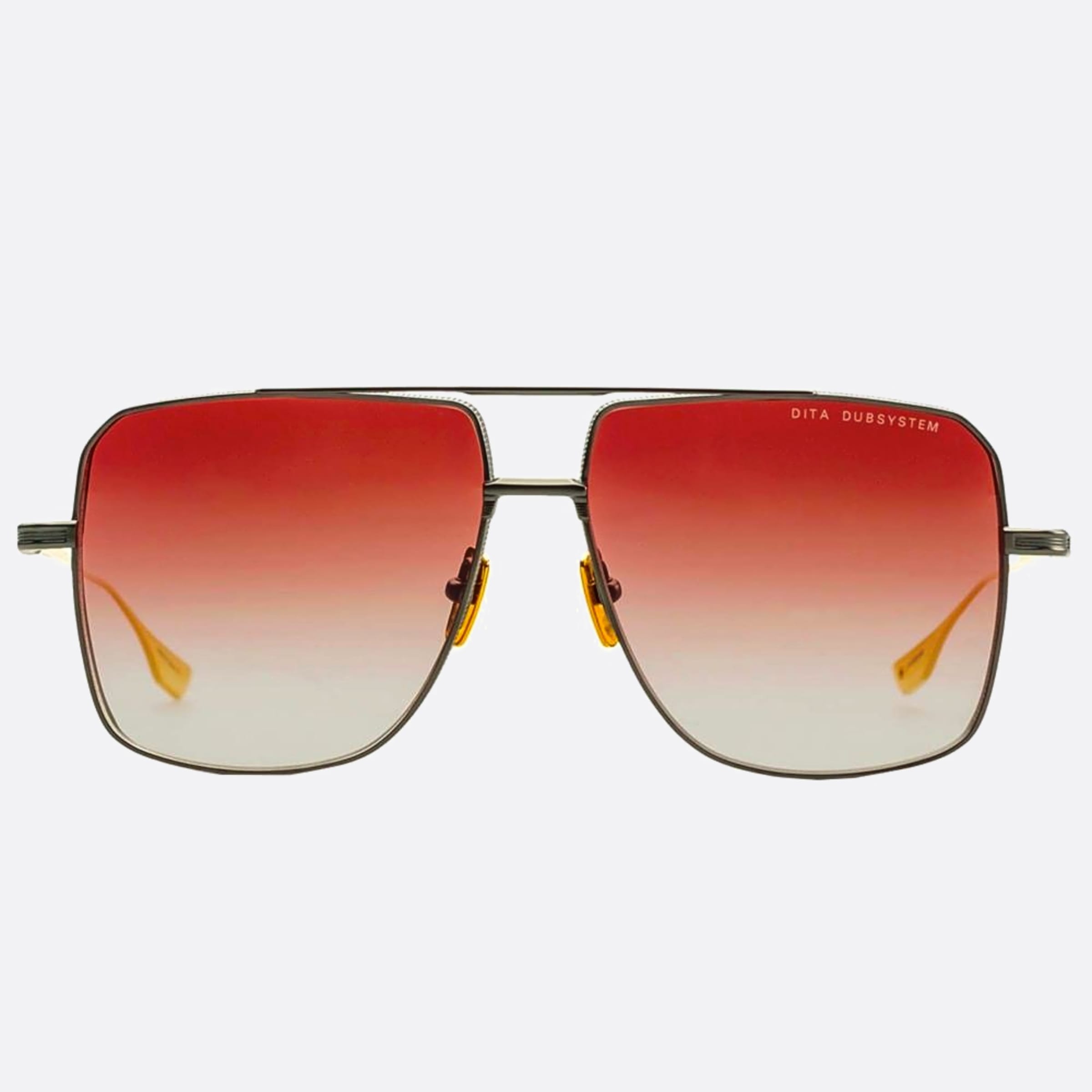 Dita 63mm Dubsystem Wer Grey Geometric Unisex Sunglasses - Main View