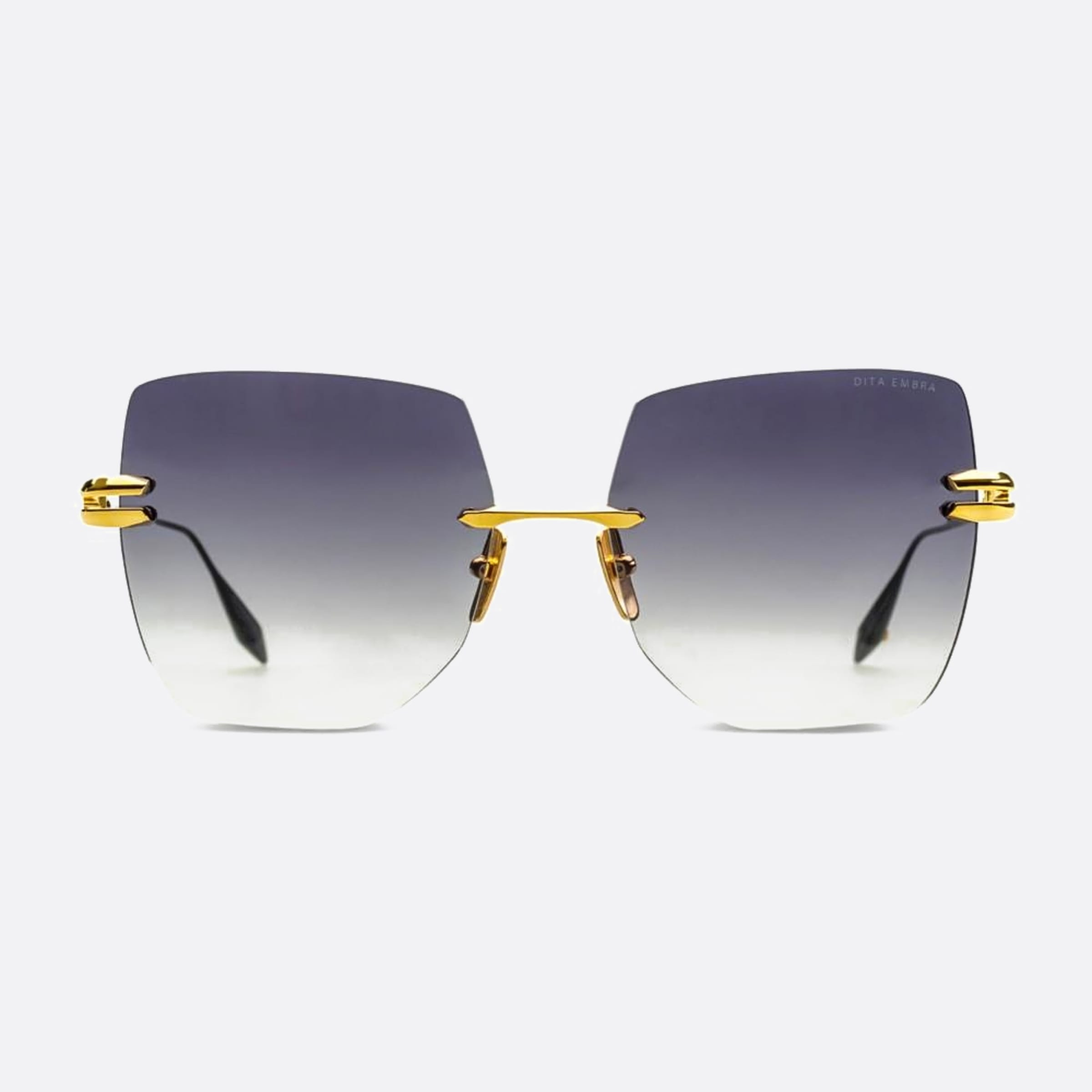 Dita 01mm Embra Yellow Squared Unisex Sunglasses - Main View