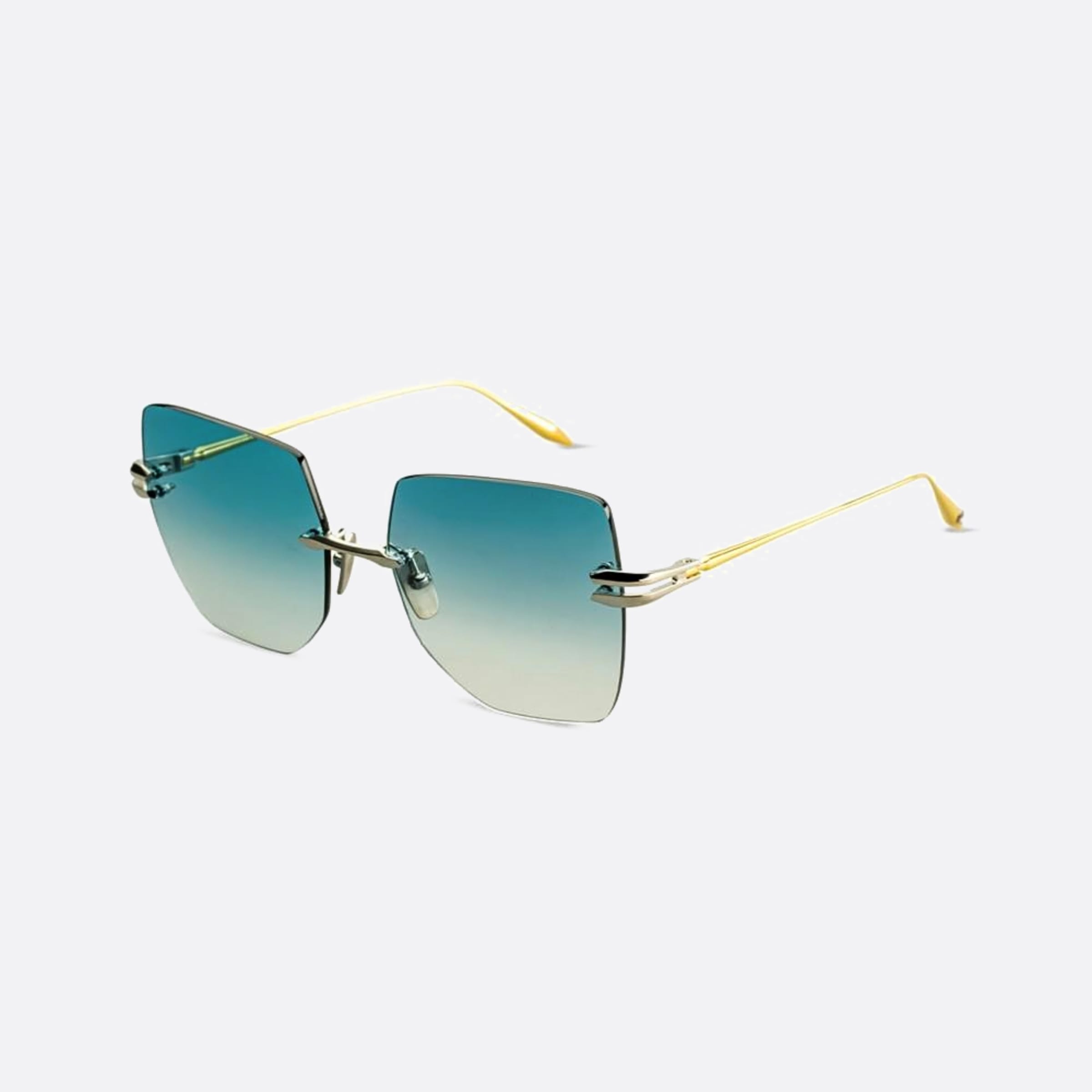 Dita 03mm Embra Silver Squared Unisex Sunglasses - Side View
