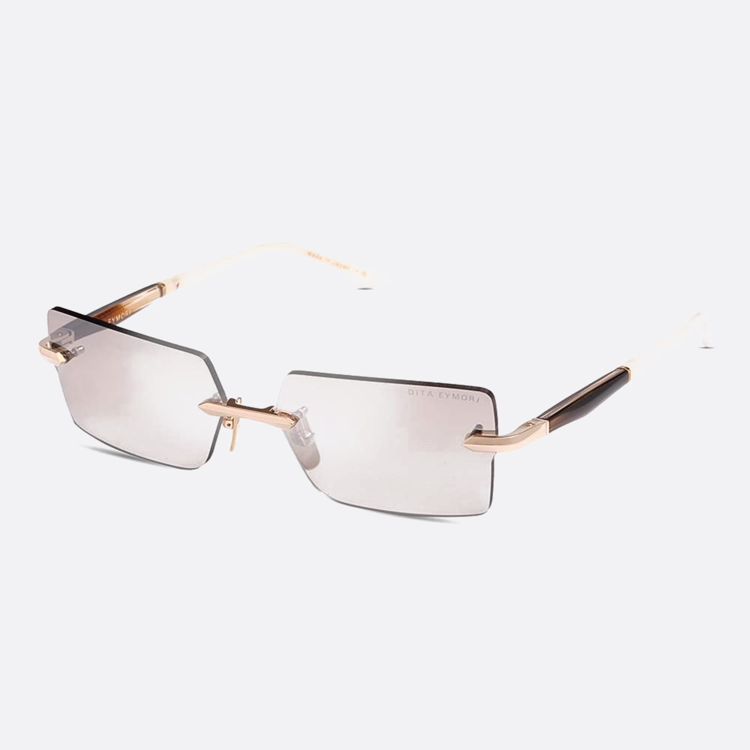 Dita 01mm Eymori Dts462 Gold Rectangle Unisex Sunglasses - Side View