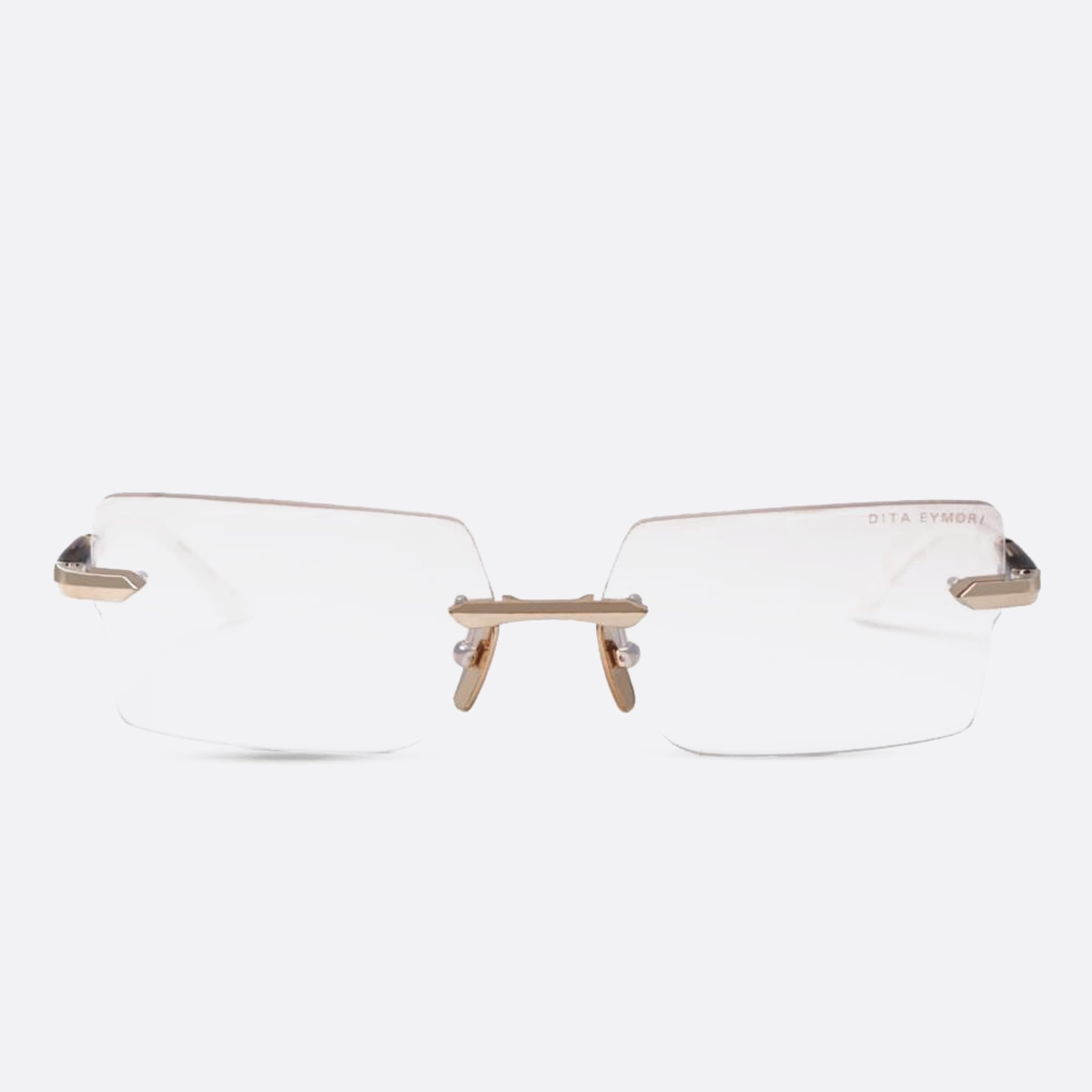 Dita 01mm Eymori Dtx462 Gold Rectangle Unisex Eyeglasses - Main View