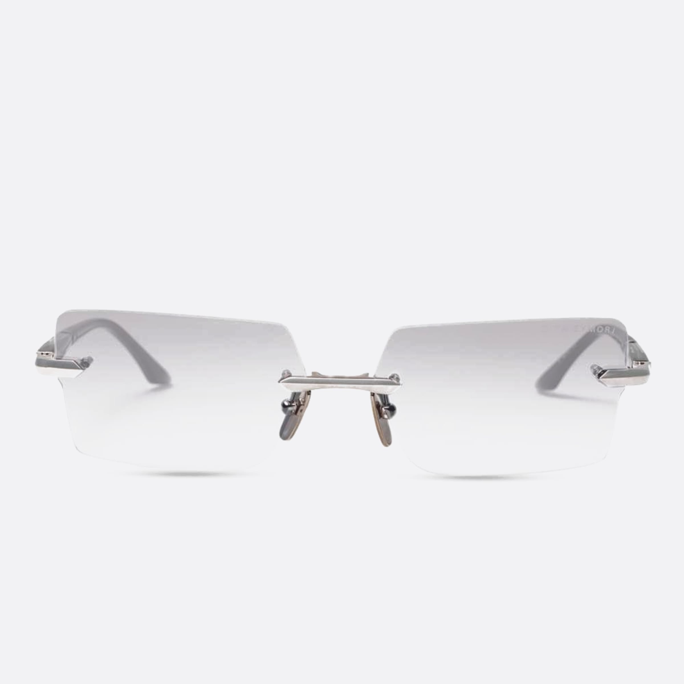 Dita 03mm Eymori Dtx462 Silver Rectangle Unisex Eyeglasses - Main View