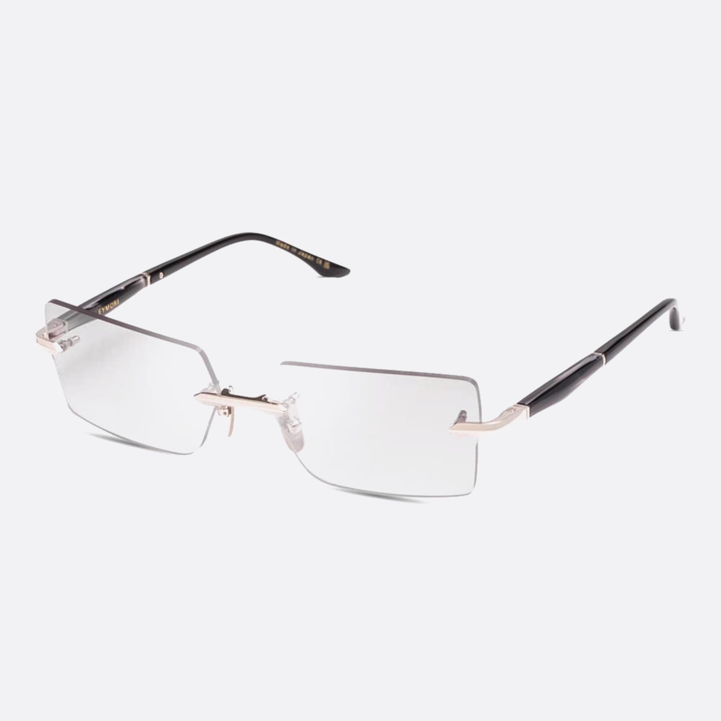 Dita 03mm Eymori Dtx462 Silver Rectangle Unisex Eyeglasses - Side View