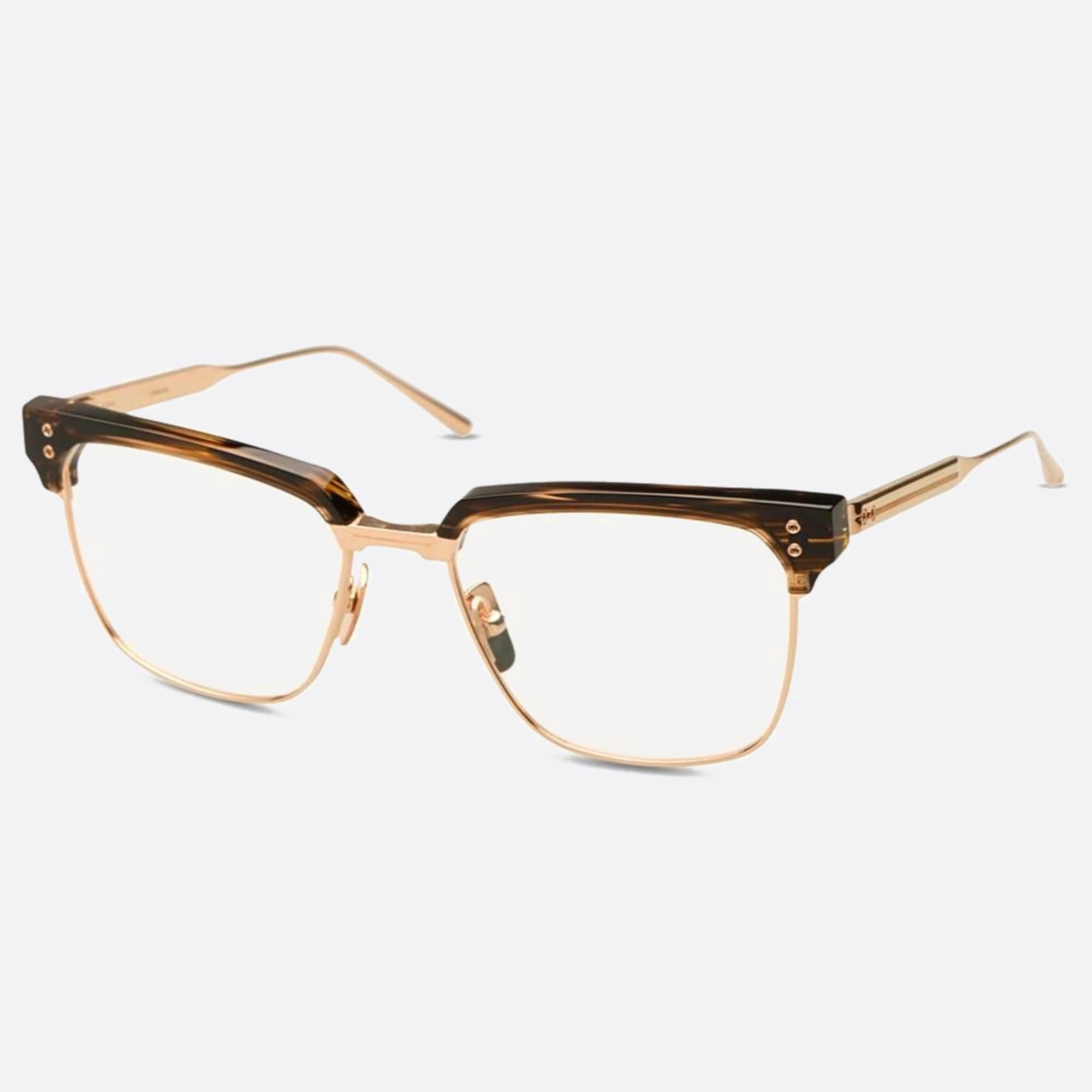Dita 55mm Firaz Havana Visor Unisex Eyeglasses - Side View