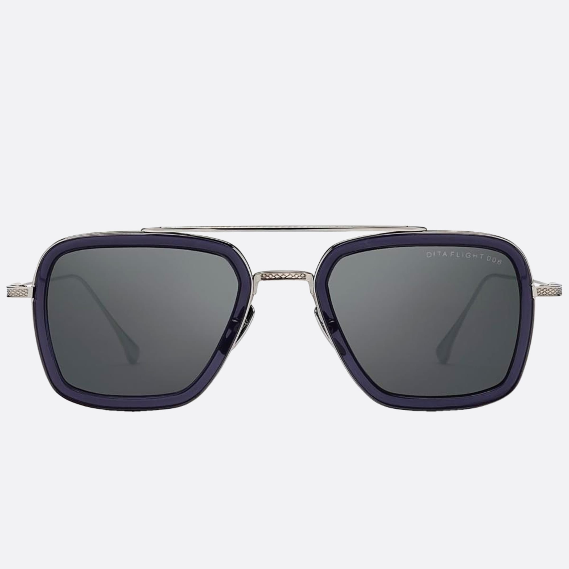 Dita 52mm Flight Smk Pld Grey Geometric Unisex Sunglasses - Main View