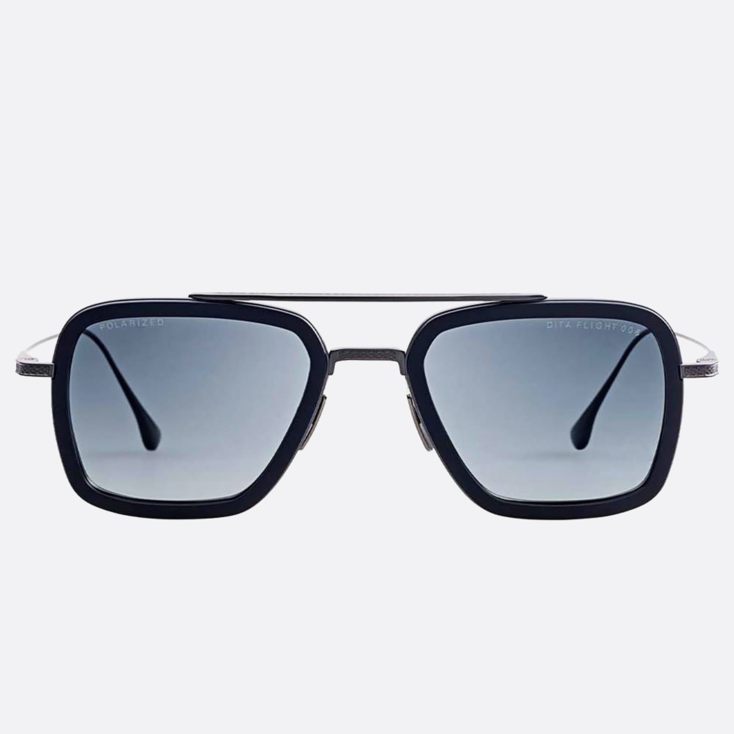 Dita 52mm Flight Blk Blk Black Geometric Polarized Unisex Sunglasses - Main View