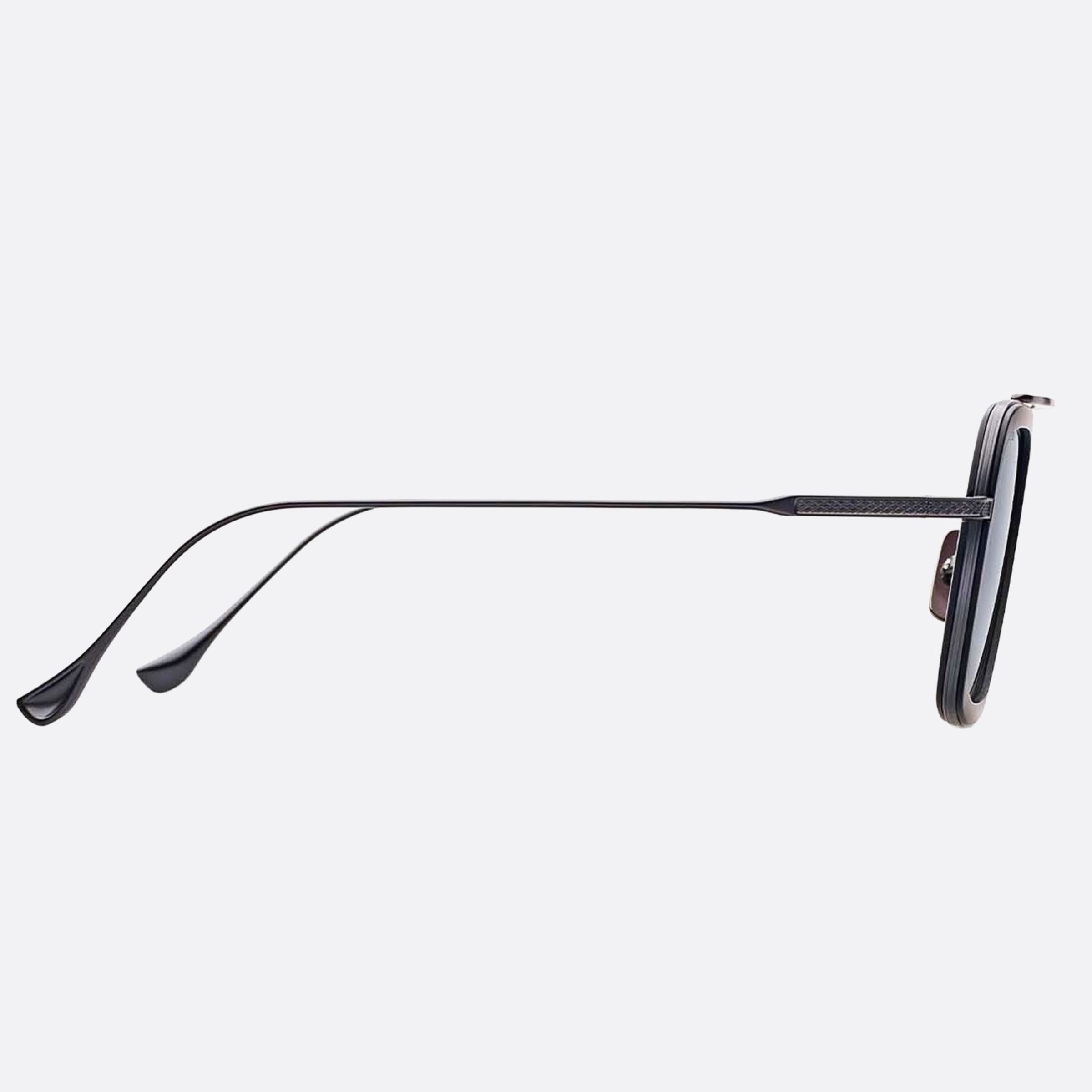 Dita 52mm Flight Blk Blk Black Geometric Polarized Unisex Sunglasses - Detail View