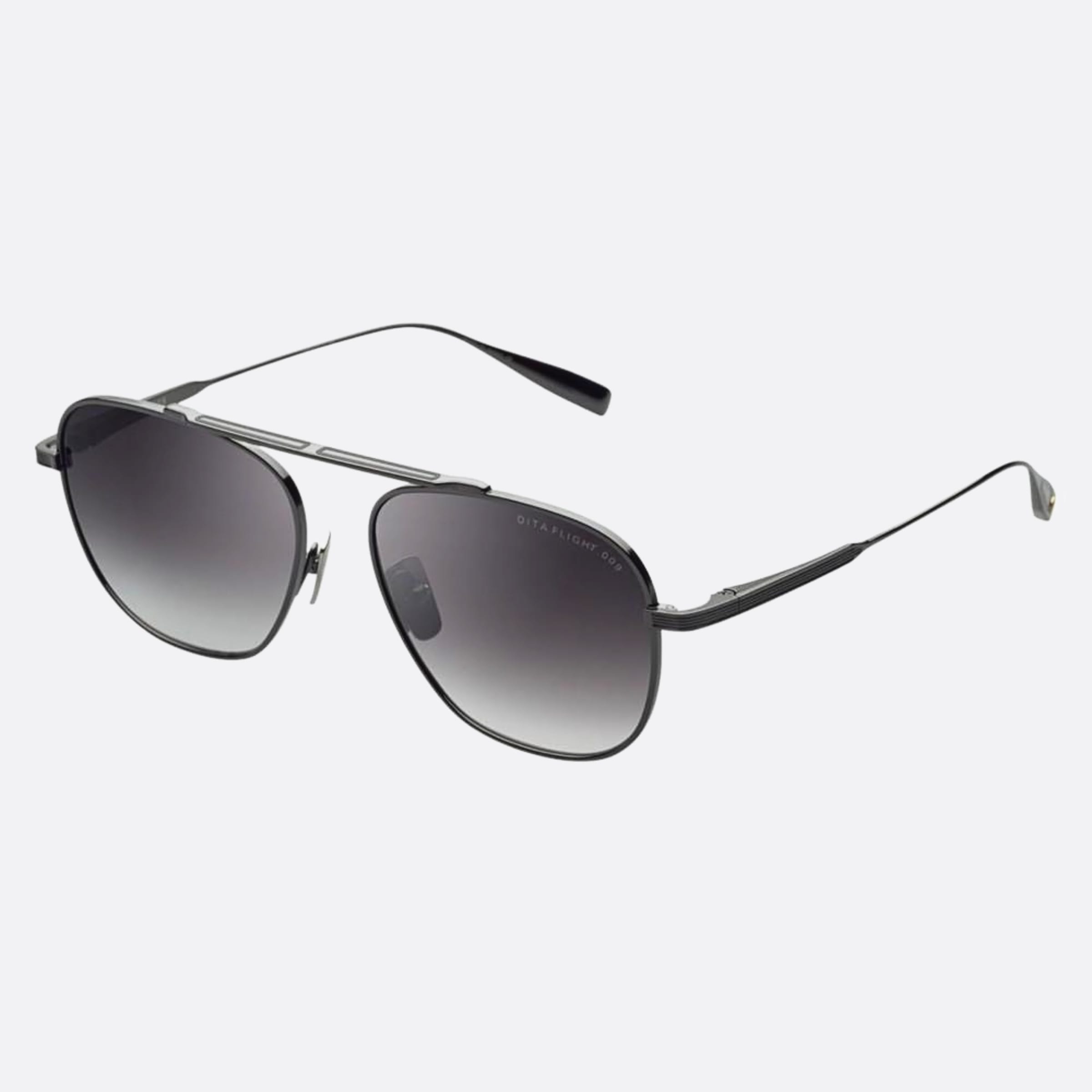 Dita 03mm Flight Dts409 Black Geometric Unisex Sunglasses - Side View