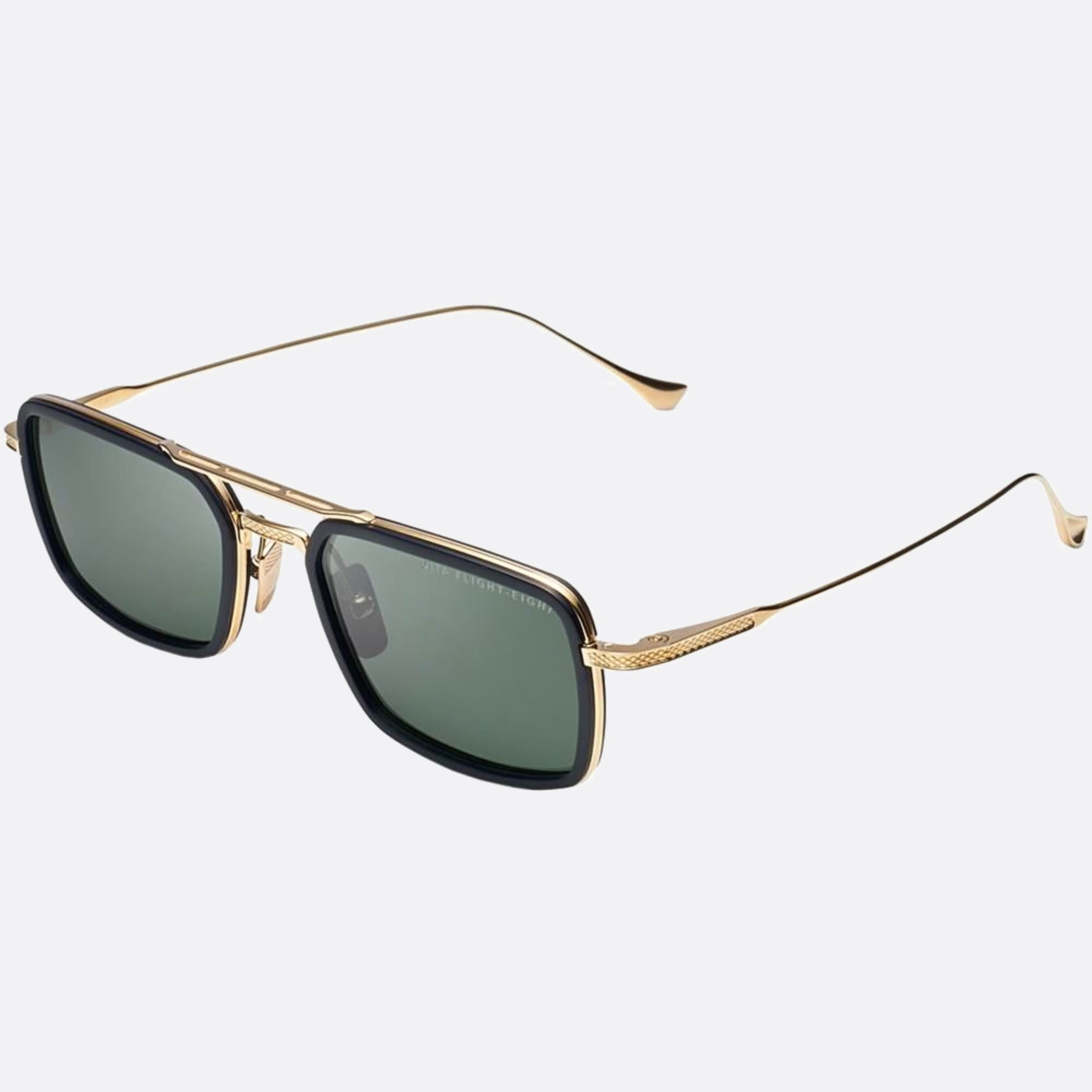 Dita 02mm Flight Eight Black Pilot Unisex Sunglasses - Side View