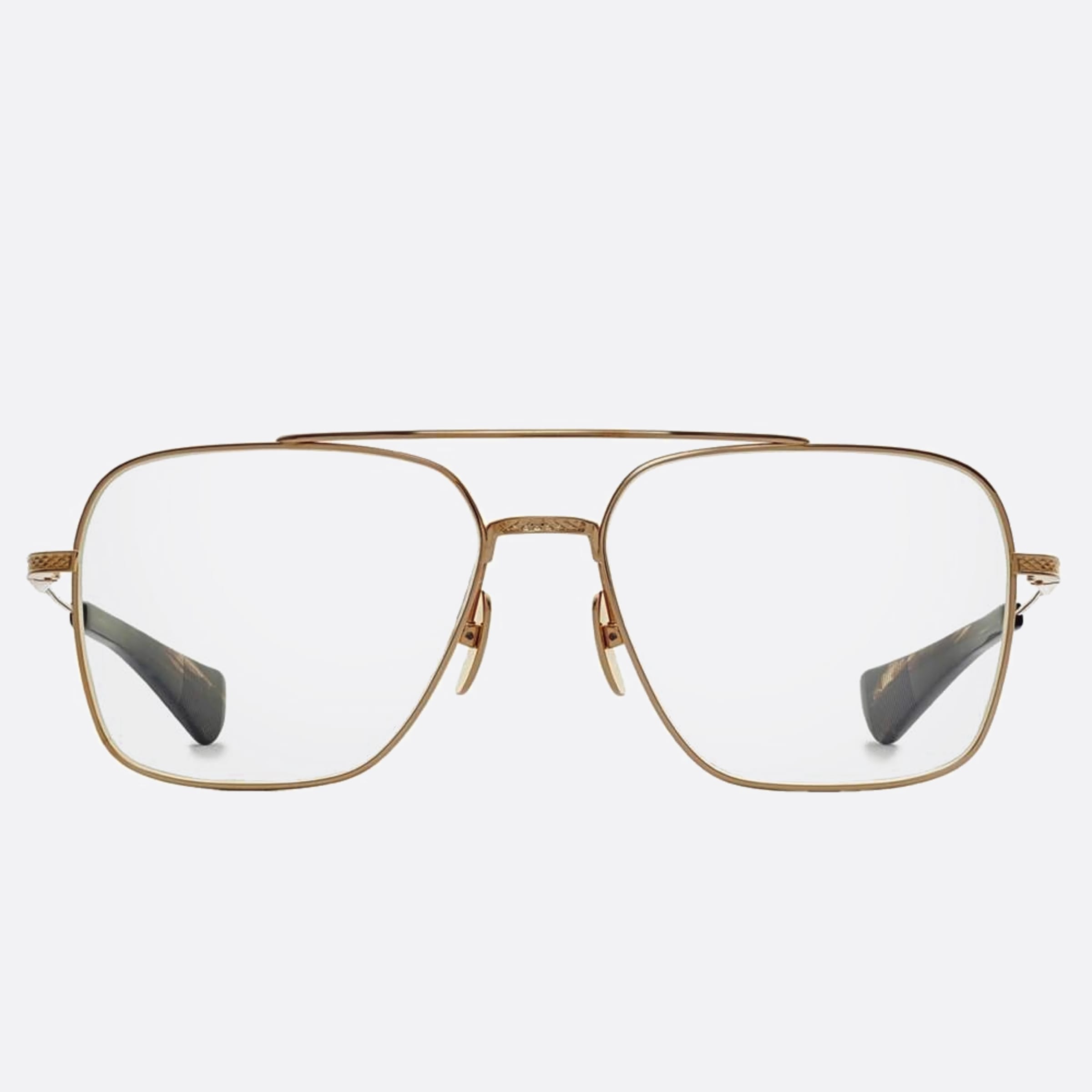 Dita 57mm Flight Seven Gold Geometric Unisex Eyeglasses - Main View