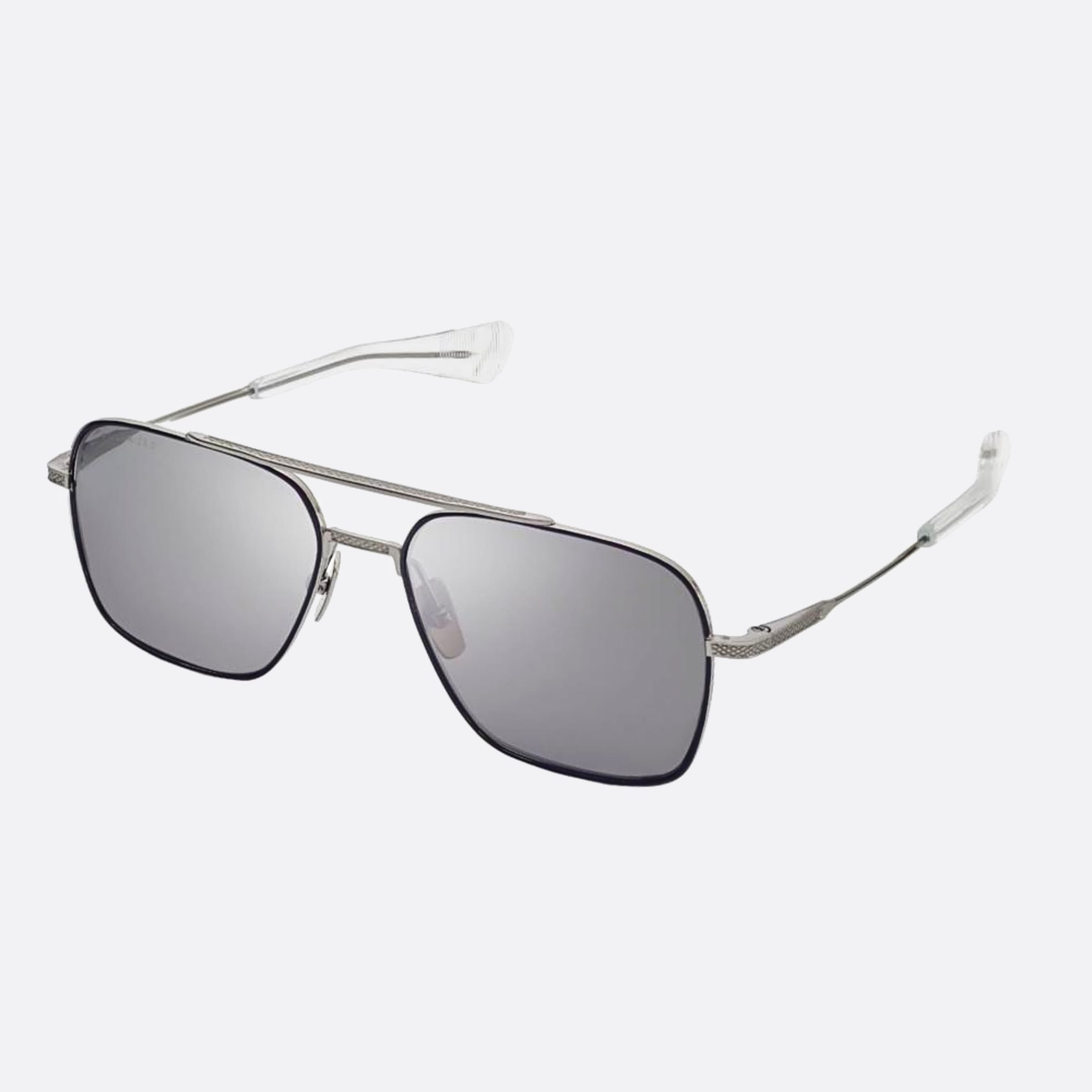 Dita 05mm Flight Seven Black Geometric Polarized Unisex Sunglasses - Side View