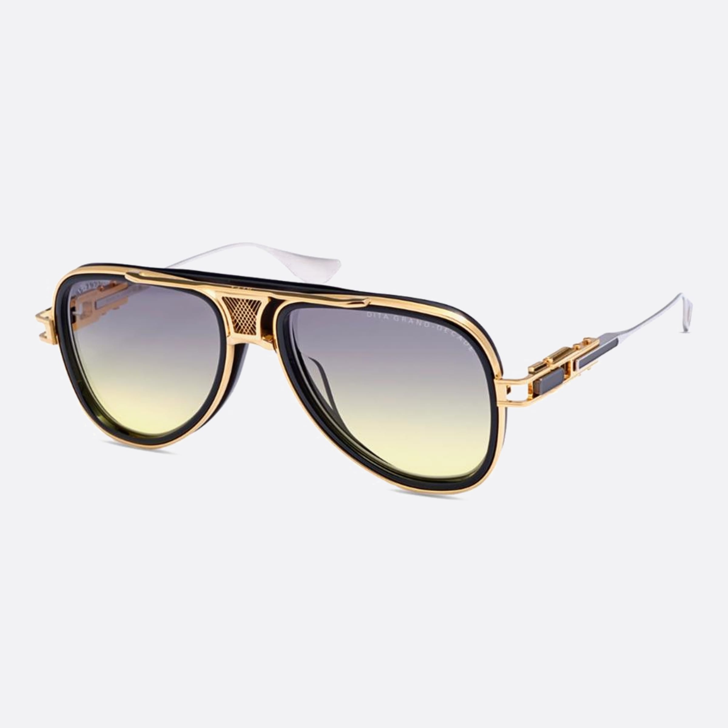 Dita 56mm Grand Decade Dts460 Black Pilot Men Sunglasses - Side View
