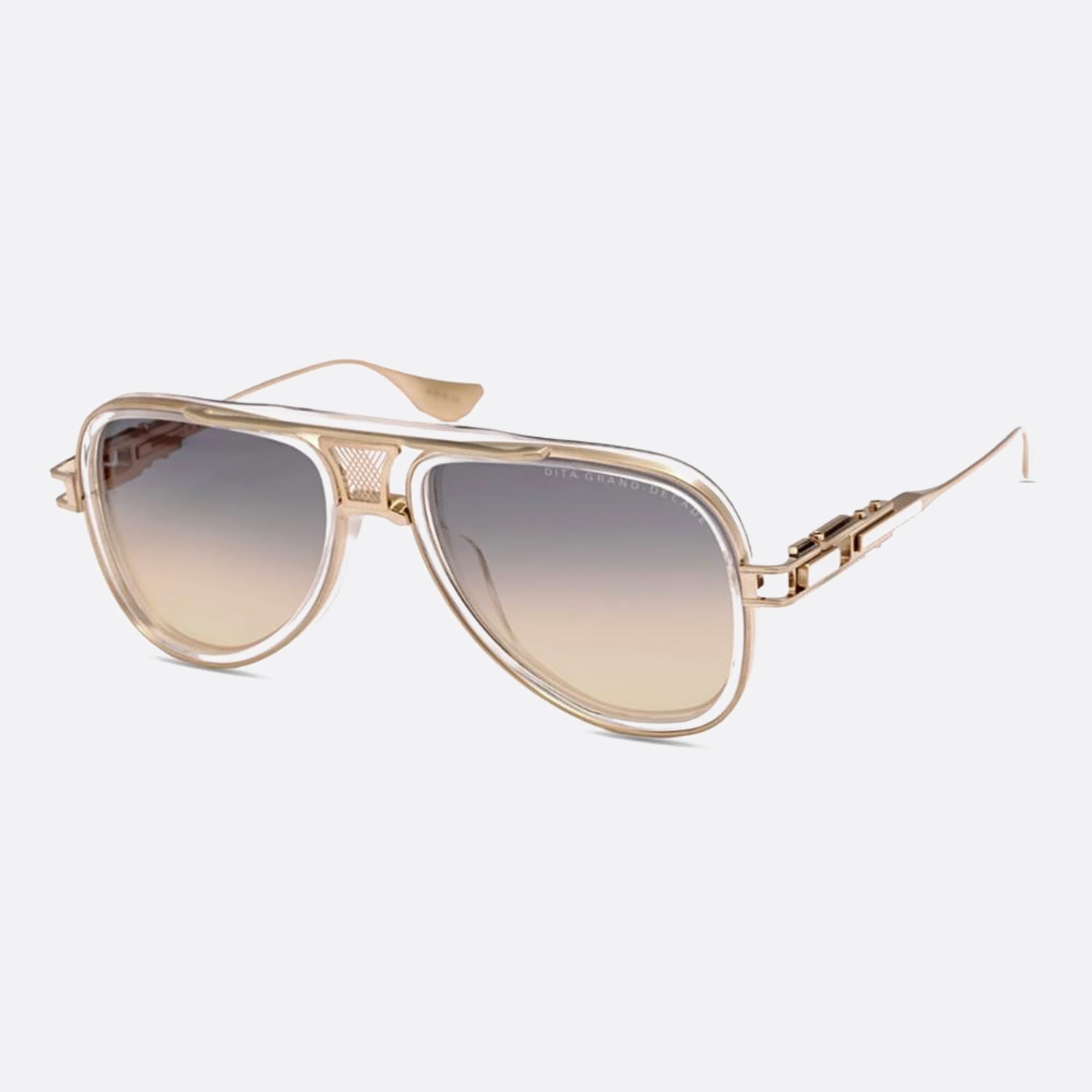Dita 56mm Grand Decade Dts460 Ruthenium Pilot Men Sunglasses - Side View