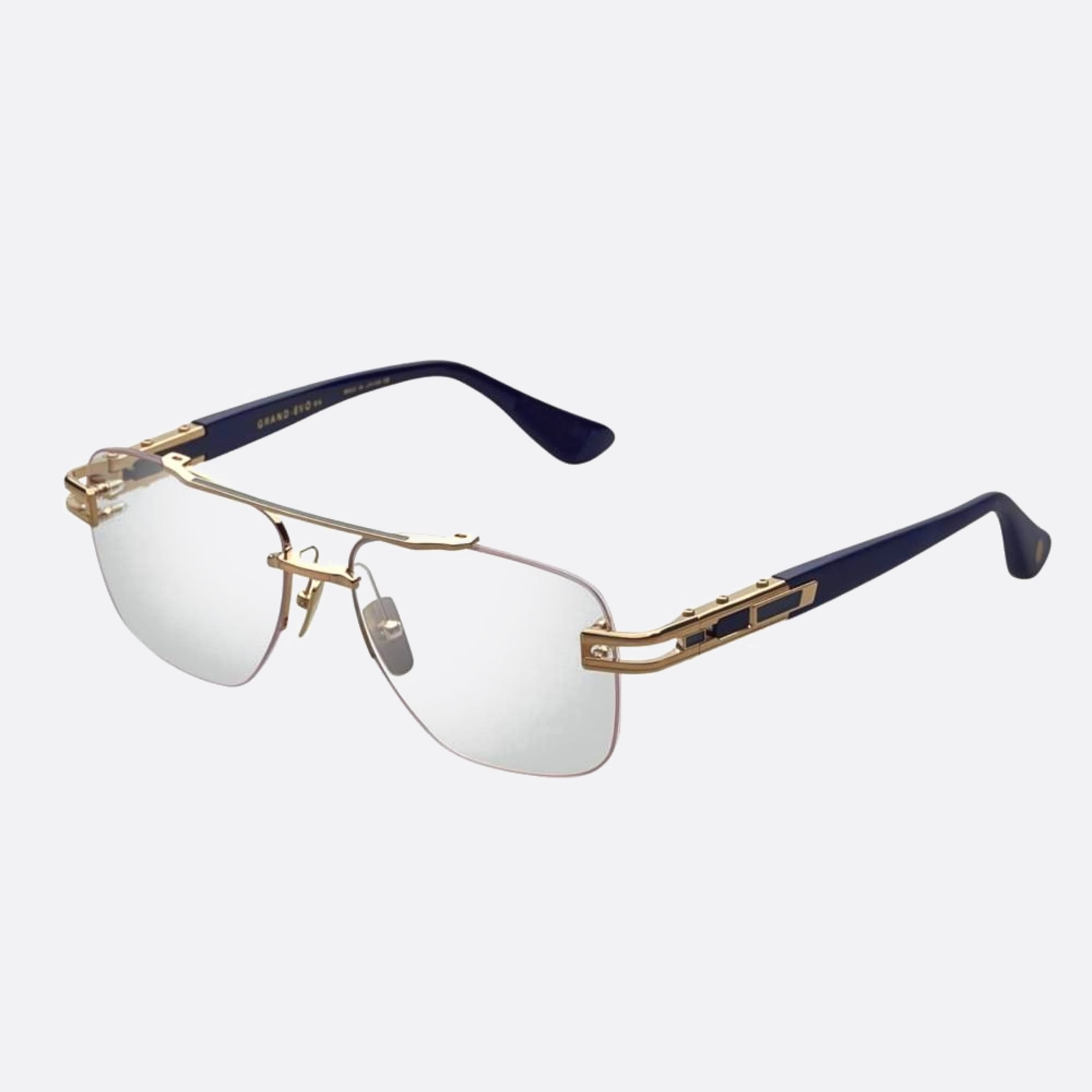 Dita 03mm Grand Evo Dtx146 Gold Pilot Unisex Eyeglasses - Side View