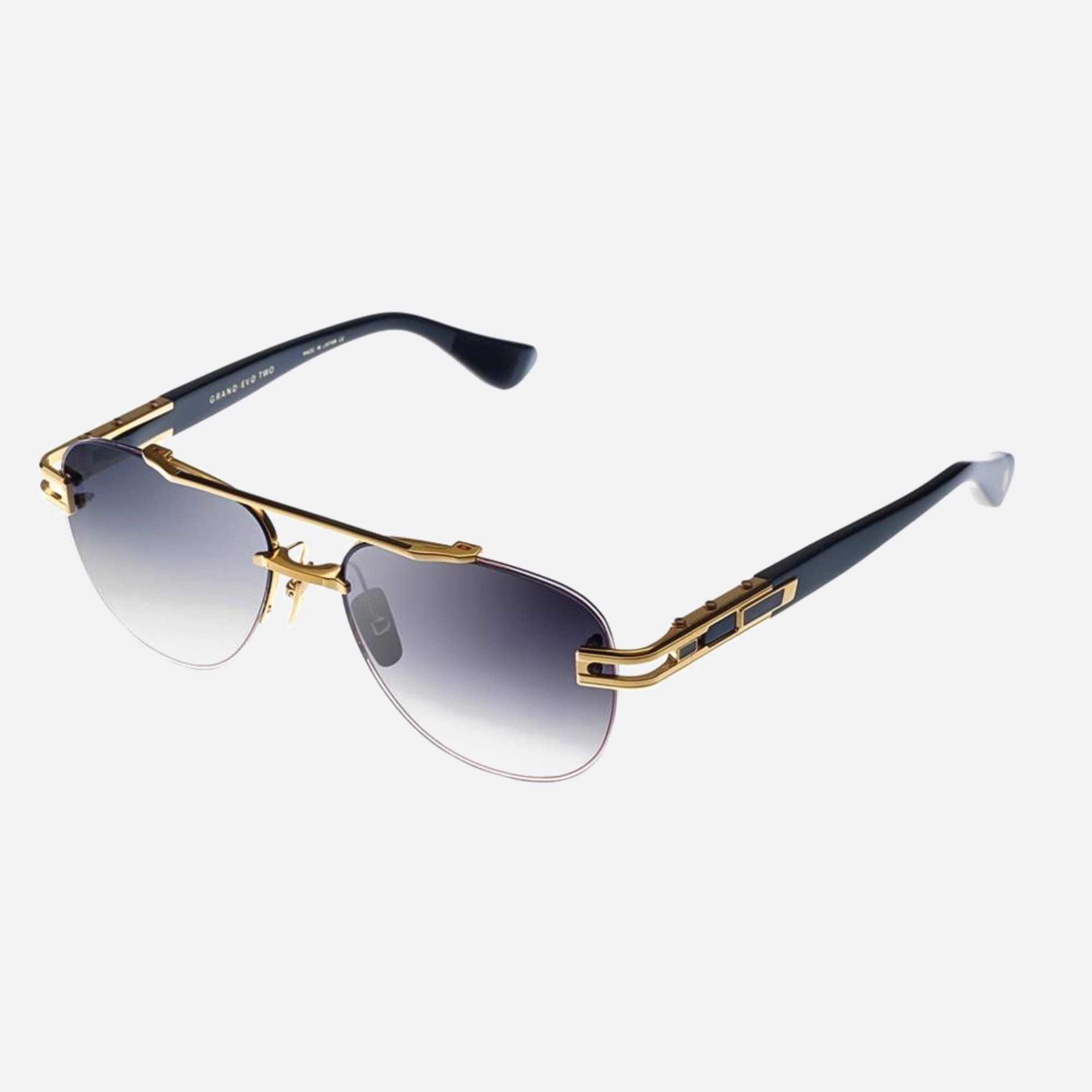 Dita 01mm Grand Evo Two Gold Pilot Unisex Sunglasses - Side View