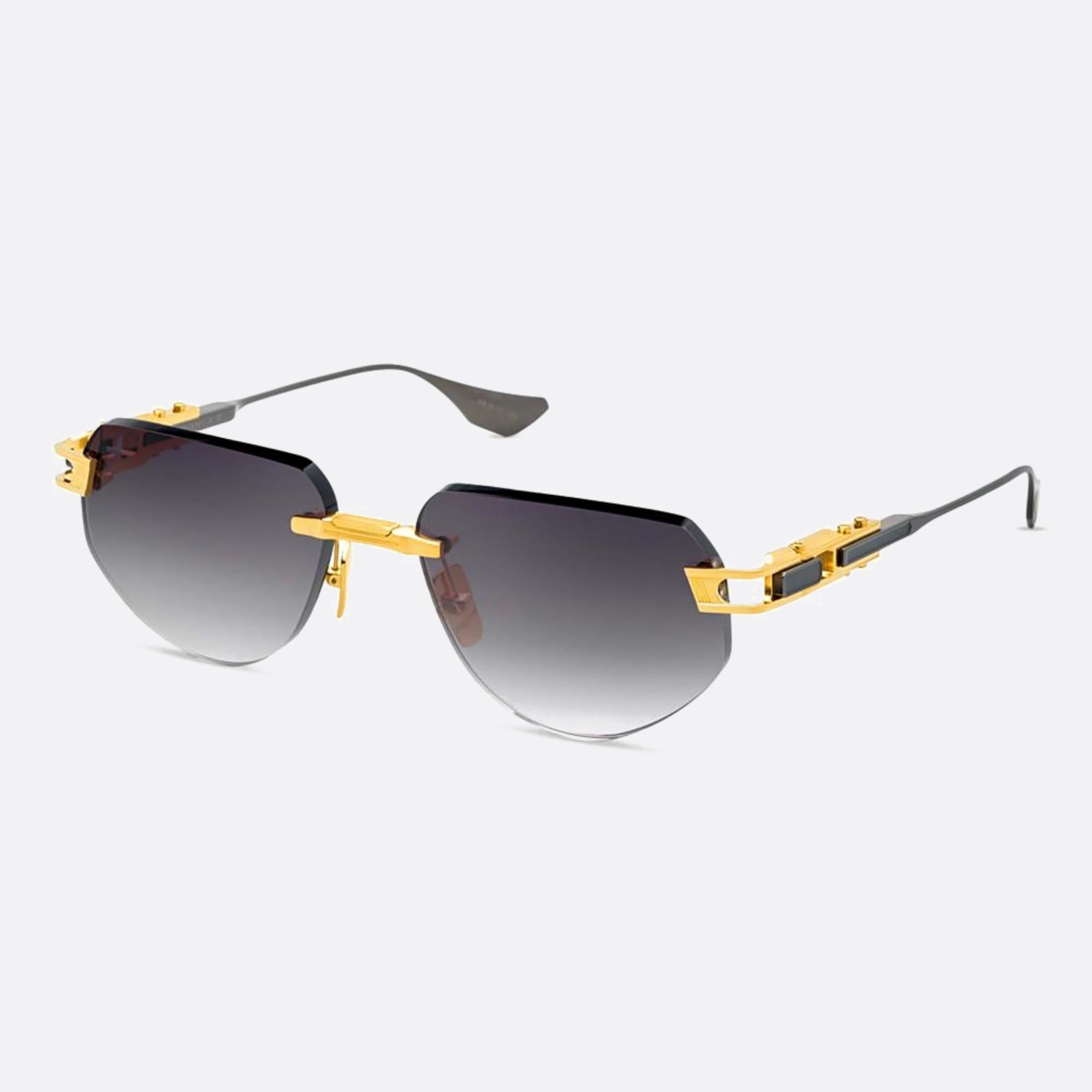Dita 56mm Grand Imperyn Dts164 Gold Geometric Unisex Sunglasses - Side View
