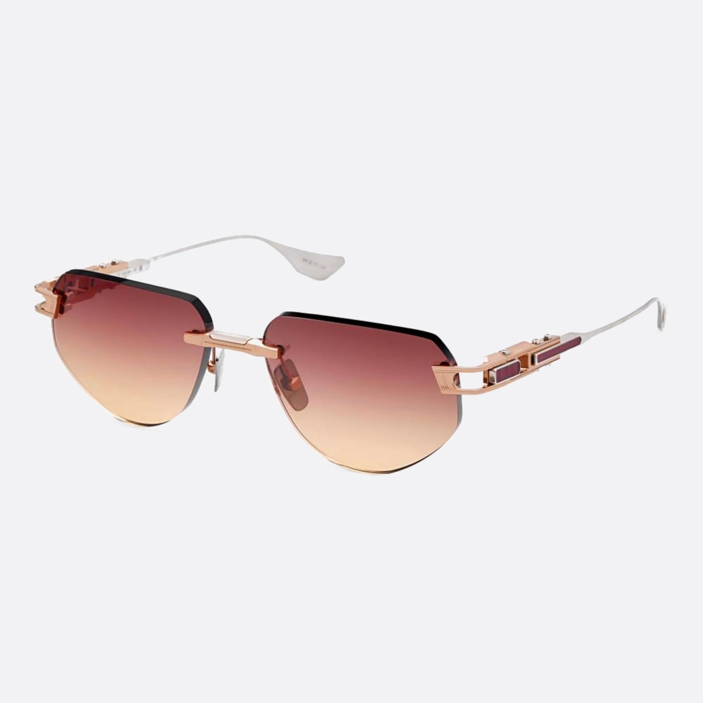 Dita 56mm Grand Imperyn Dts164 Rose Gold Geometric Unisex Sunglasses - Side View
