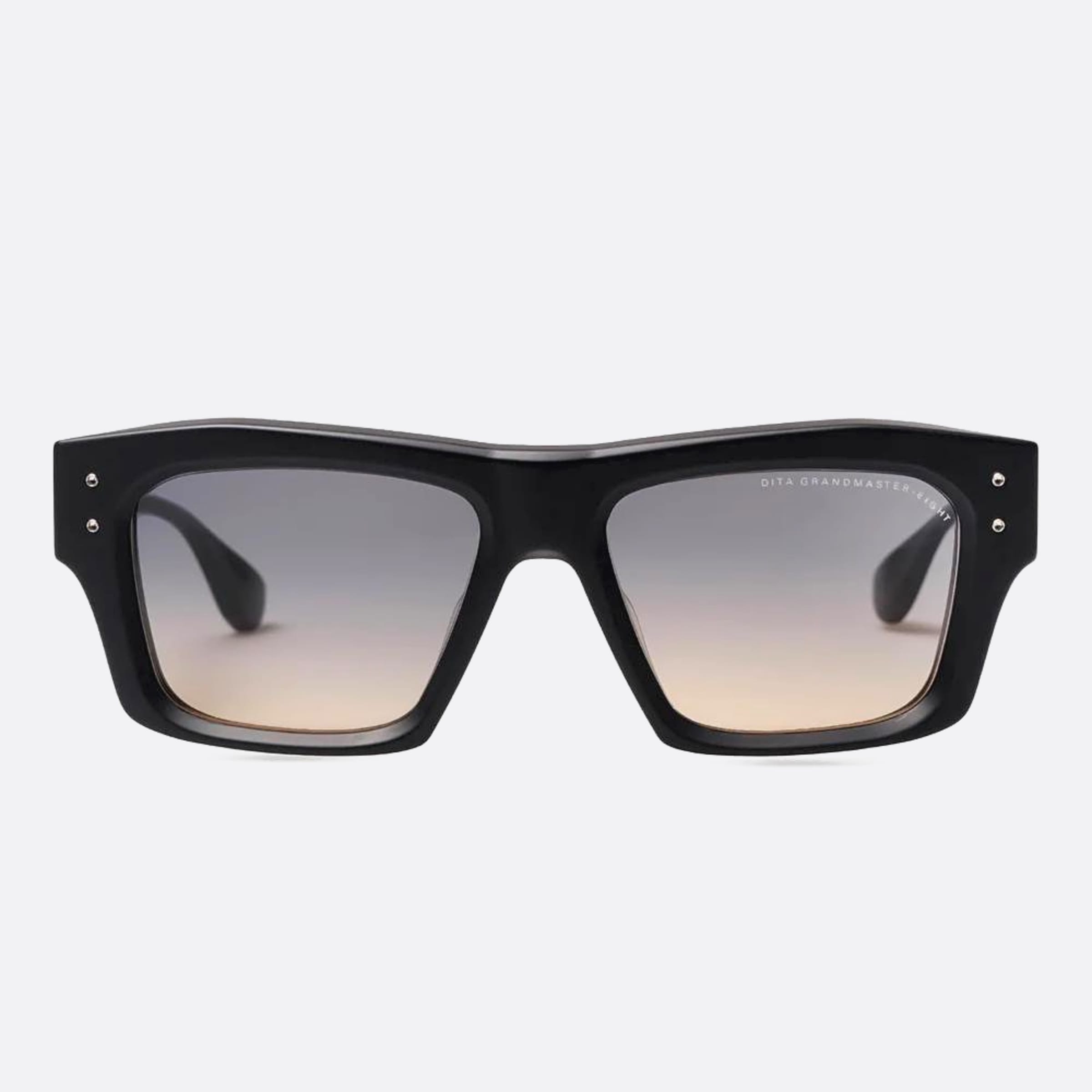 Dita 01mm Grandmaster Eight Dts458 Black Squared Unisex Sunglasses - Main View