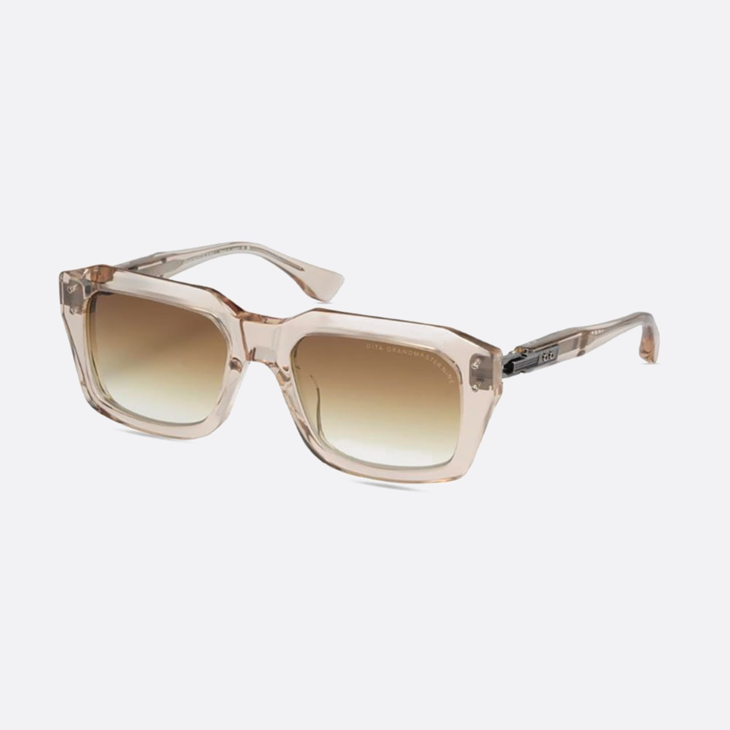 Dita 54mm Grandmaster Nine Dts464 02af Brown Squared Unisex Sunglasses - Side View
