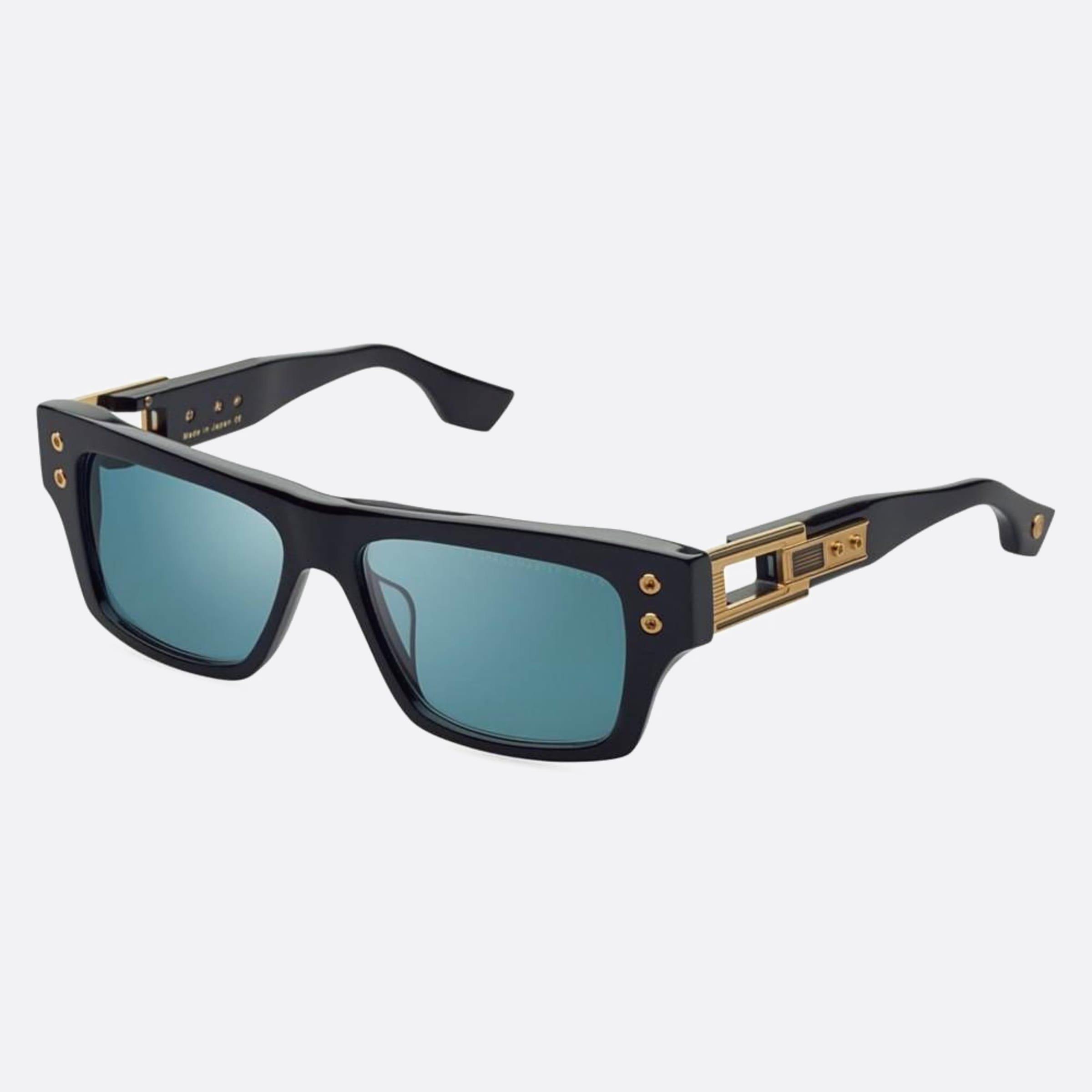 Dita 01mm Grandmaster Seven Dts407 Black Rectangle Unisex Sunglasses - Side View