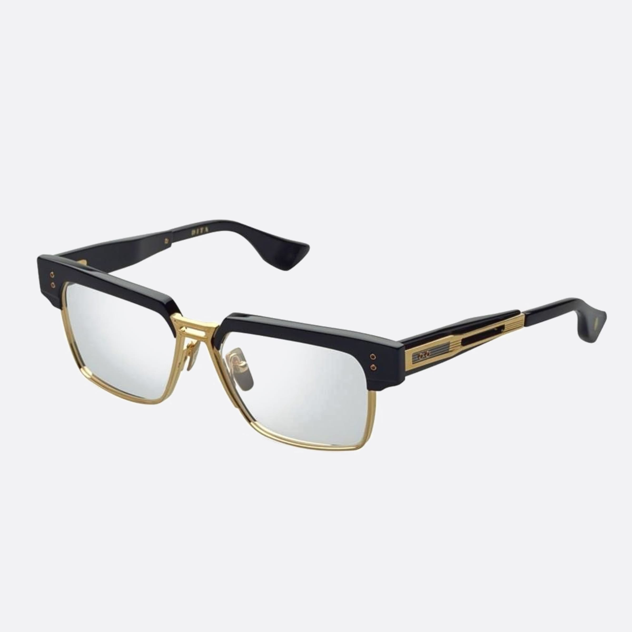 Dita 01mm Hakatron Dtx410 Gold Geometric Unisex Eyeglasses - Side View