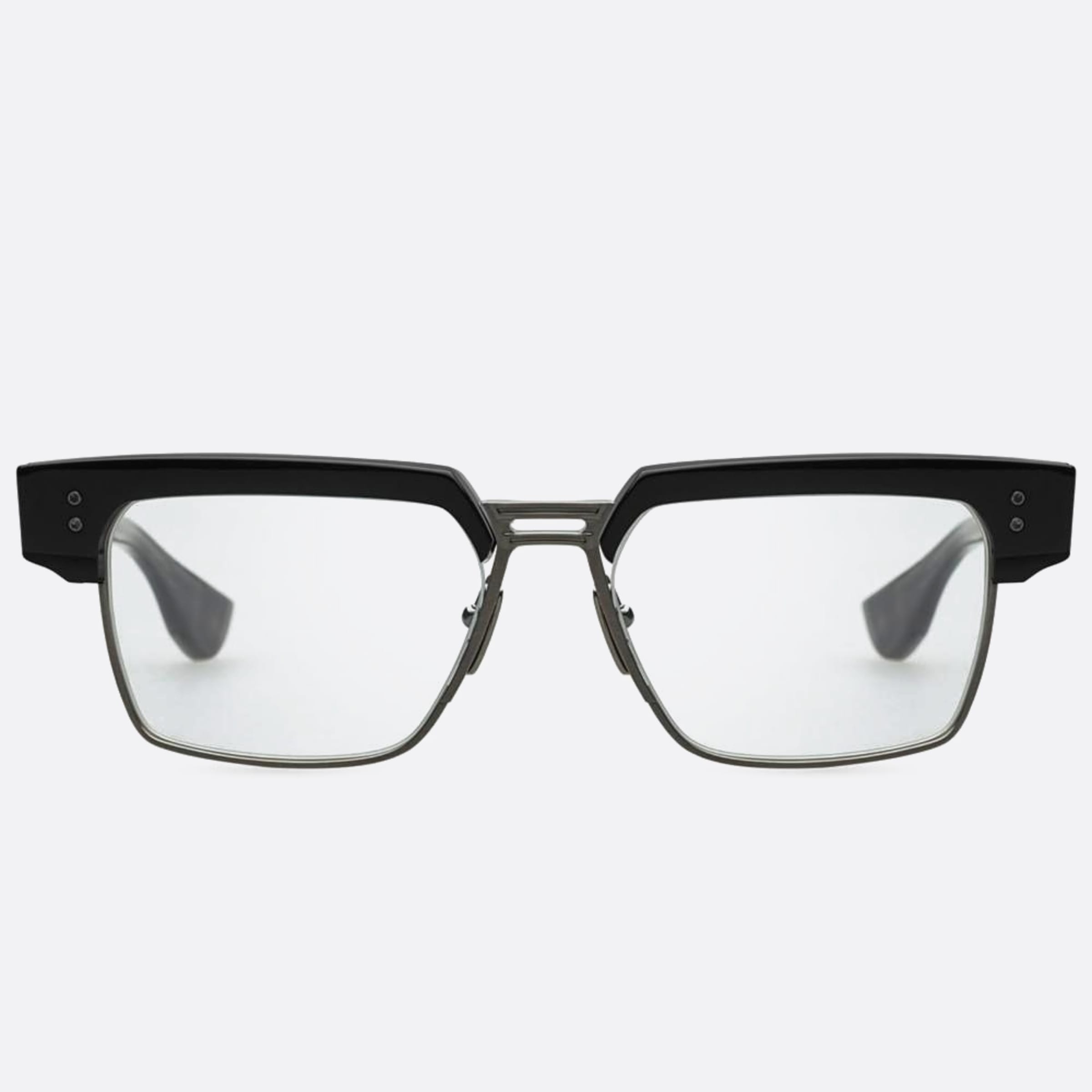 Dita 02mm Hakatron Dtx410 Silver Geometric Unisex Eyeglasses - Main View