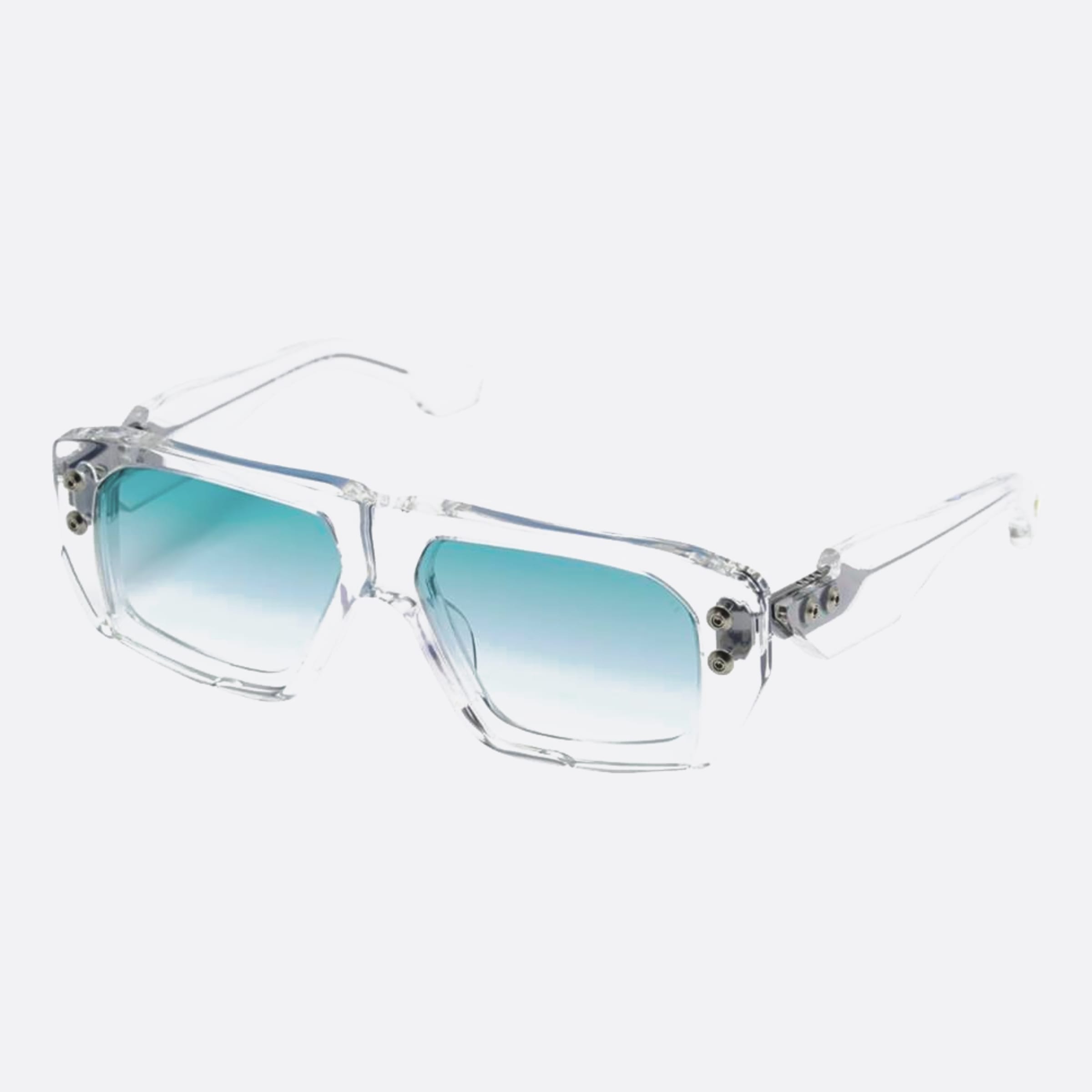 Dita 02mm Hypher Dts466 Transparent Squared Unisex Sunglasses - Side View