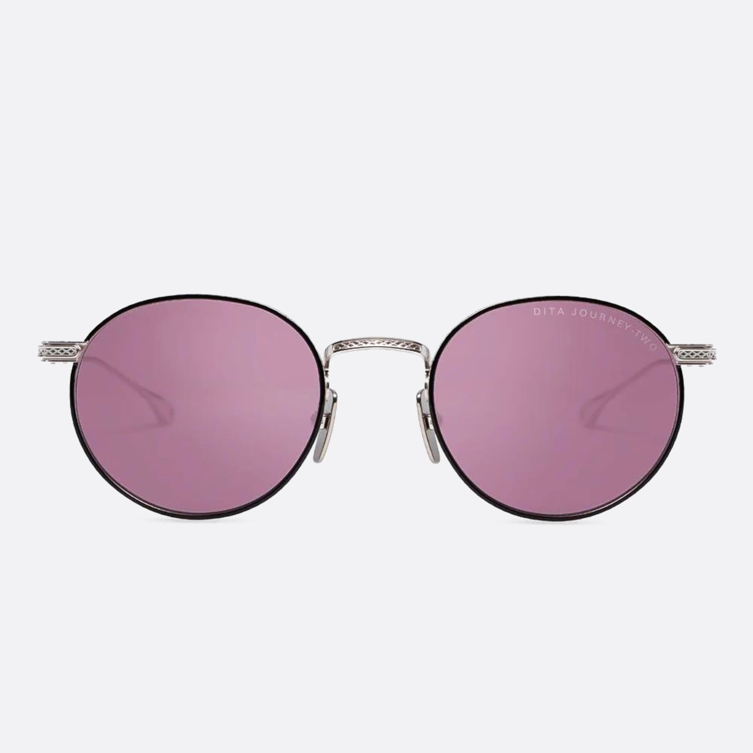 Dita 01mm Journey Two Dts168 Silver Round Unisex Sunglasses - Main View