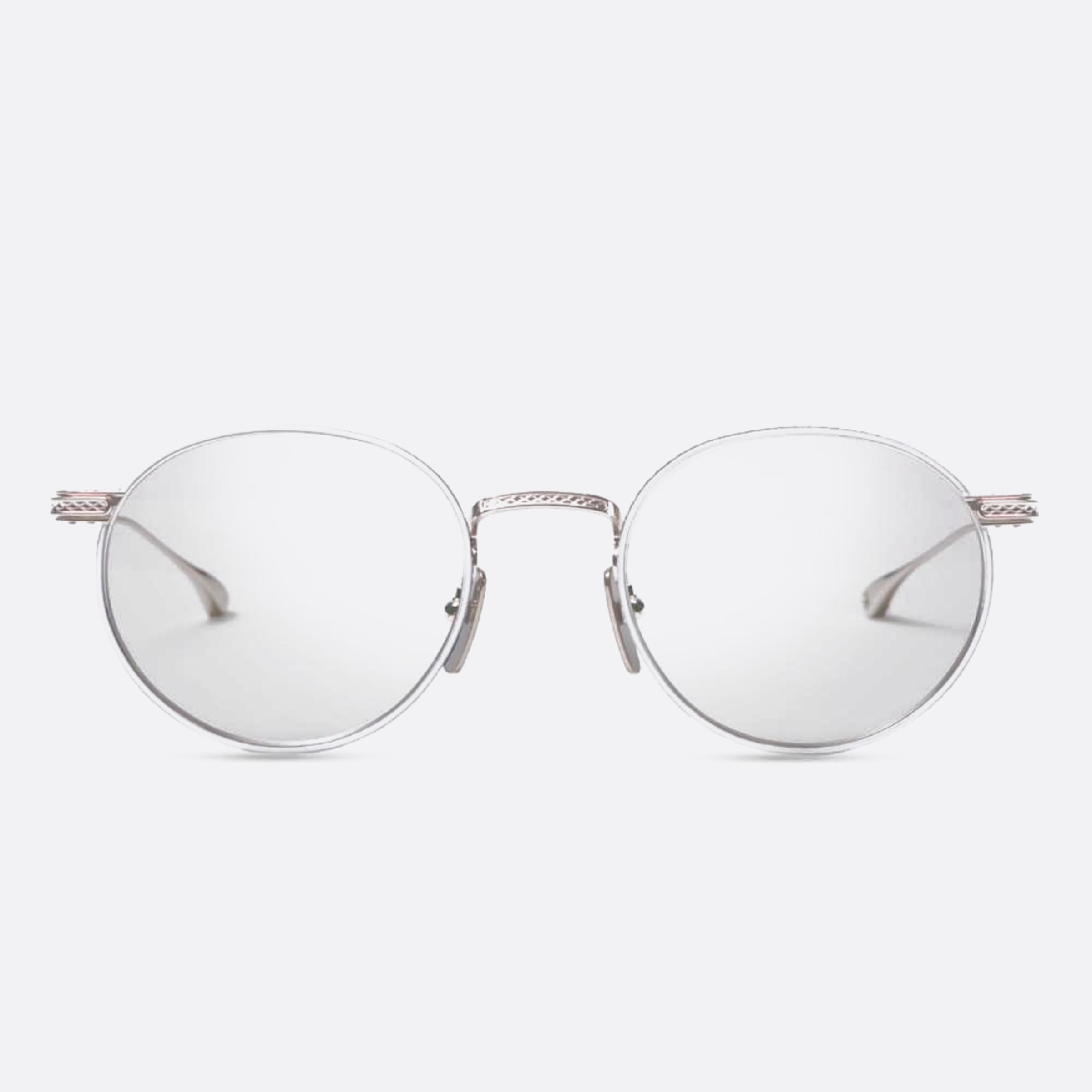 Dita 03mm Journey Two Dtx168 Silver Round Unisex Eyeglasses - Main View
