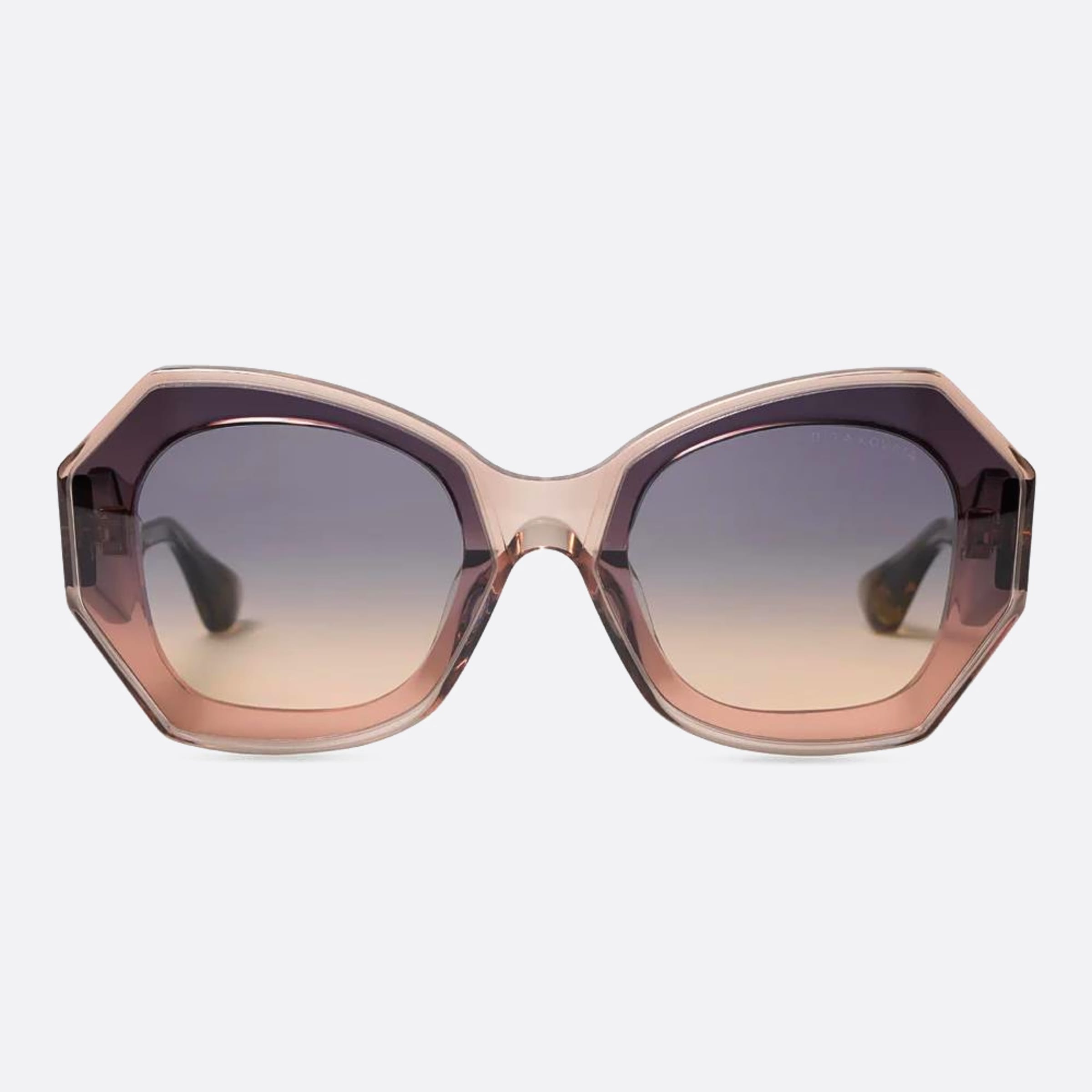 Dita 62mm Kovaia Dts721 Brown Geometric Unisex Sunglasses - Main View
