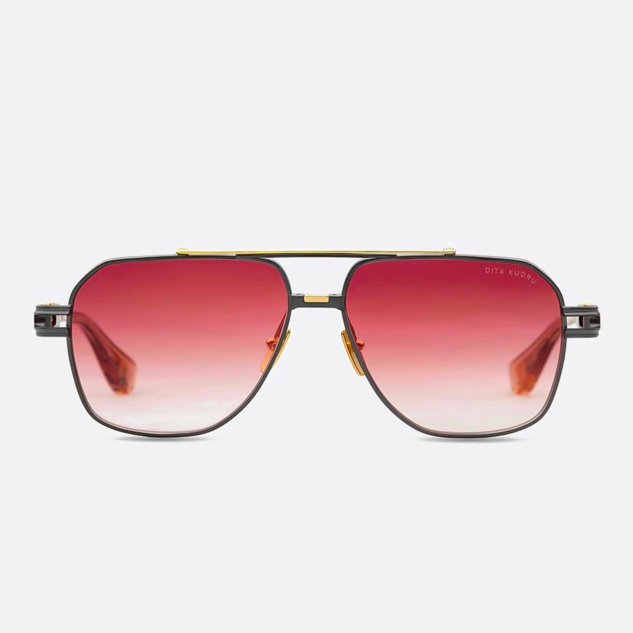 Dita 61mm Kudru Dts436 Black Pilot Unisex Sunglasses - Main View