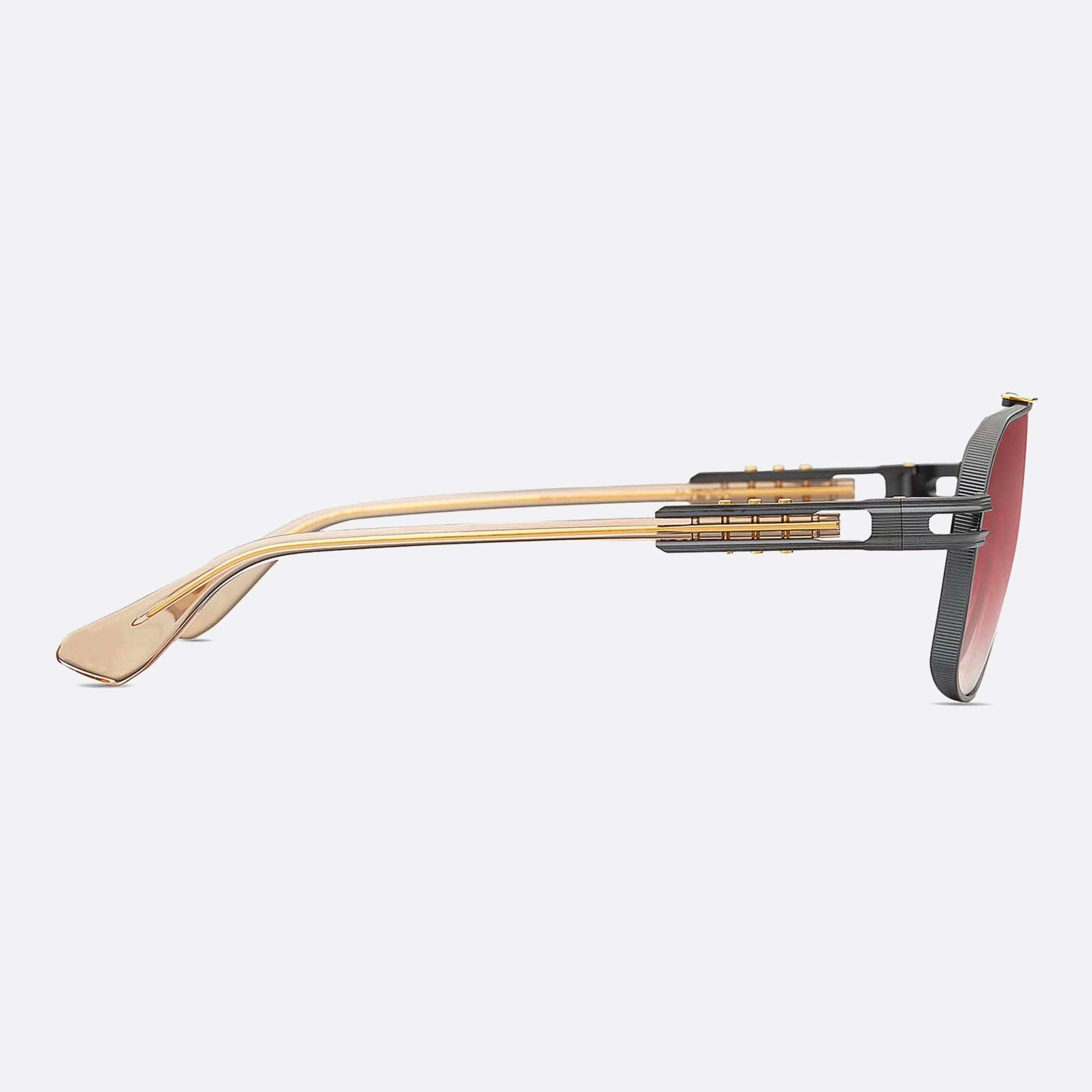 Dita 61mm Kudru Dts436 Black Pilot Unisex Sunglasses - Detail View