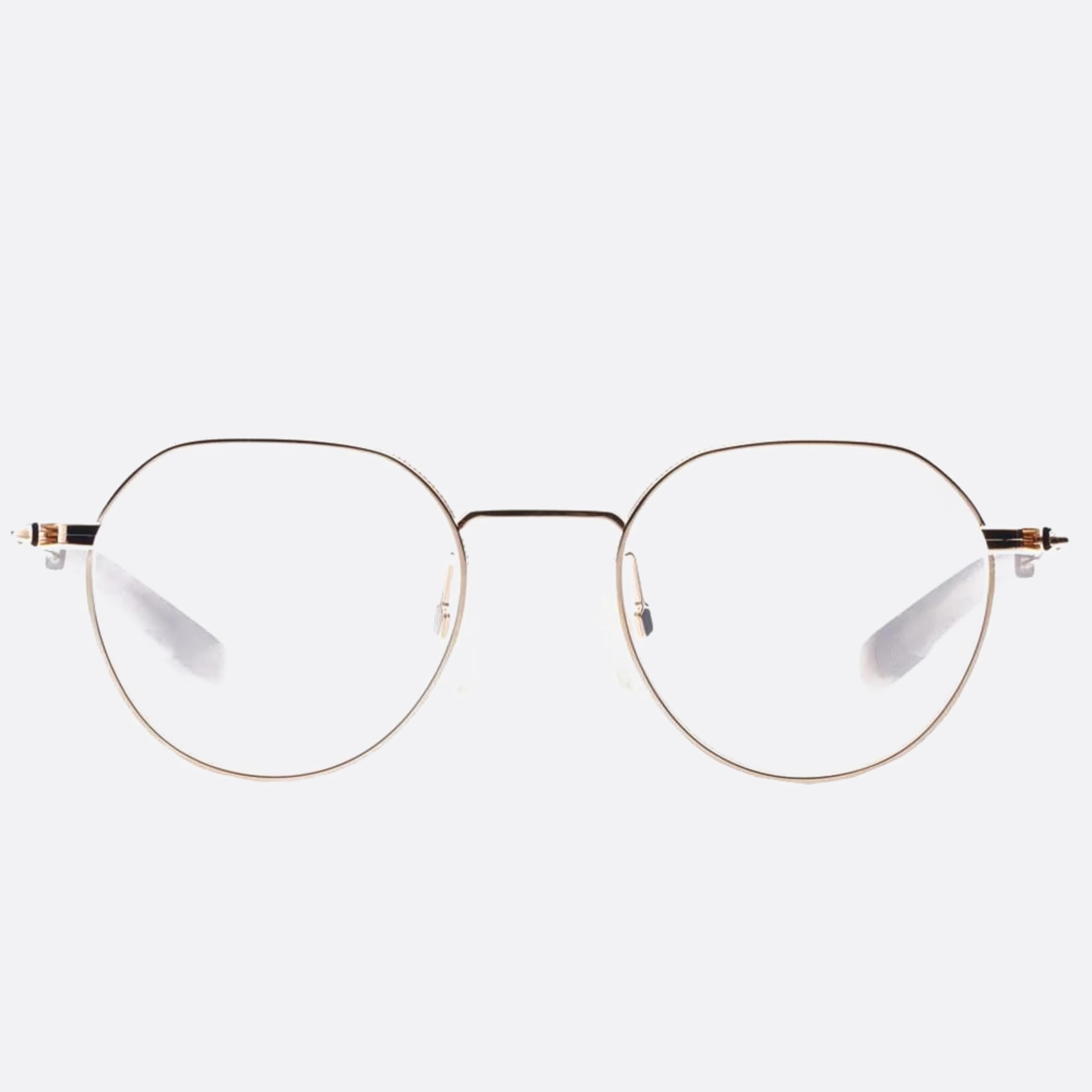 Dita 02mm Lancier Lsa Gold Round Unisex Eyeglasses - Main View