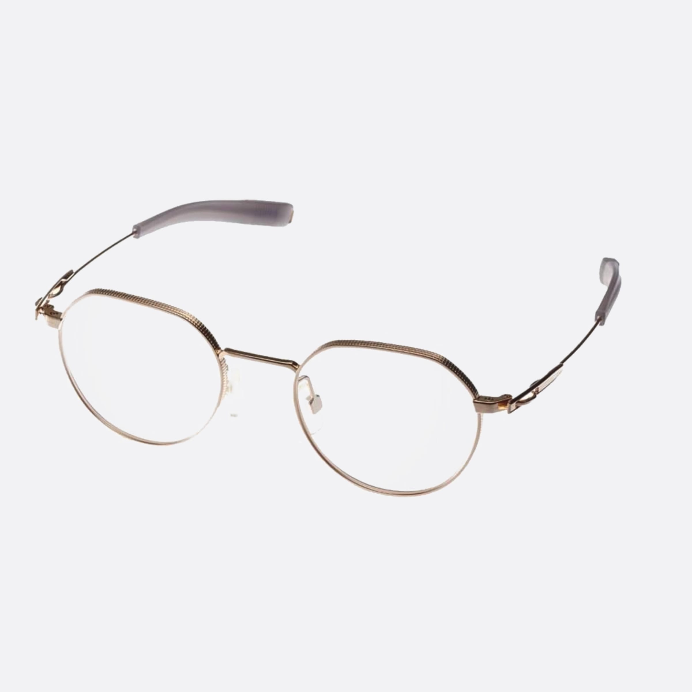 Dita 02mm Lancier Lsa Gold Round Unisex Eyeglasses - Side View