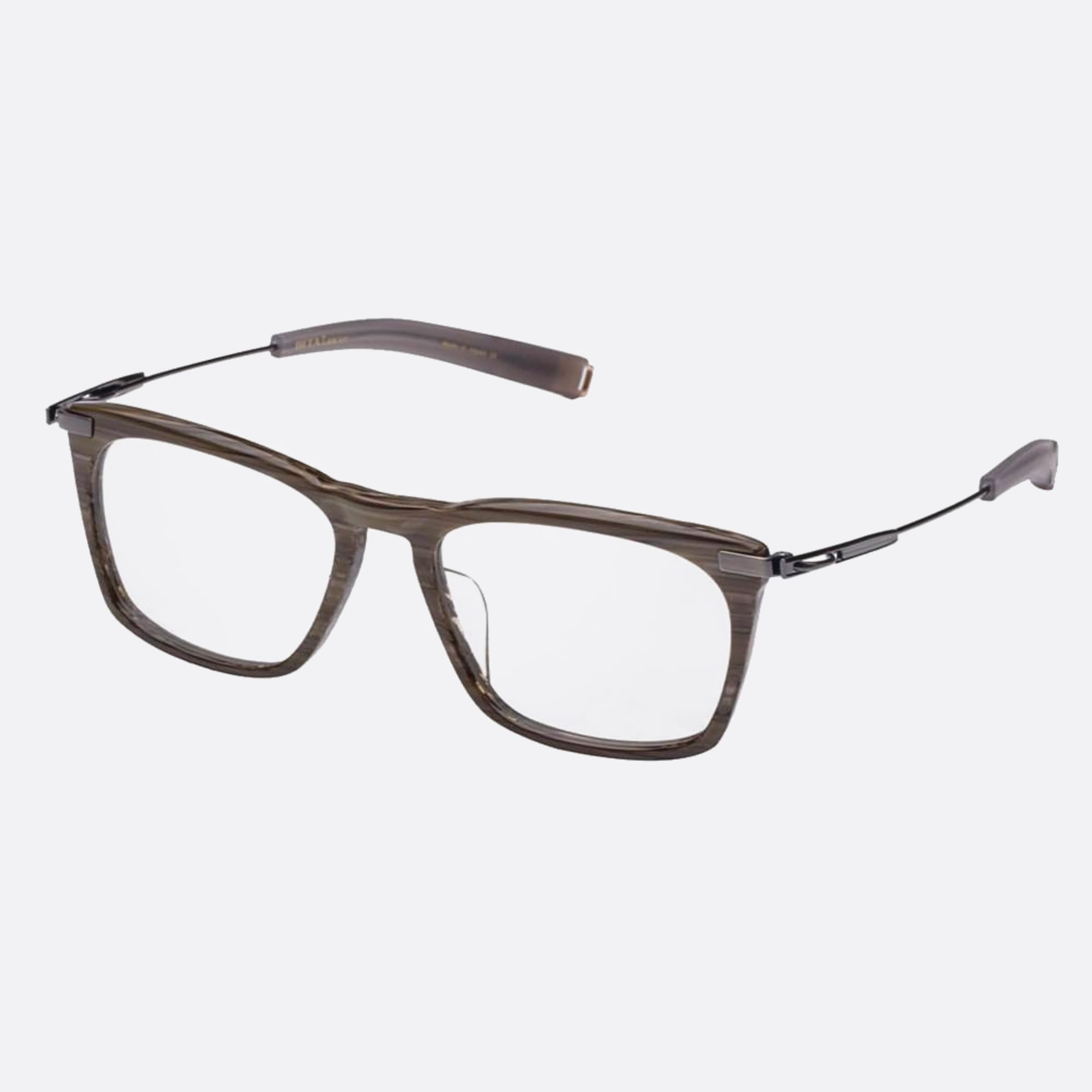 Dita 04mm Lancier Lsa Brown Geometric Unisex Eyeglasses - Side View