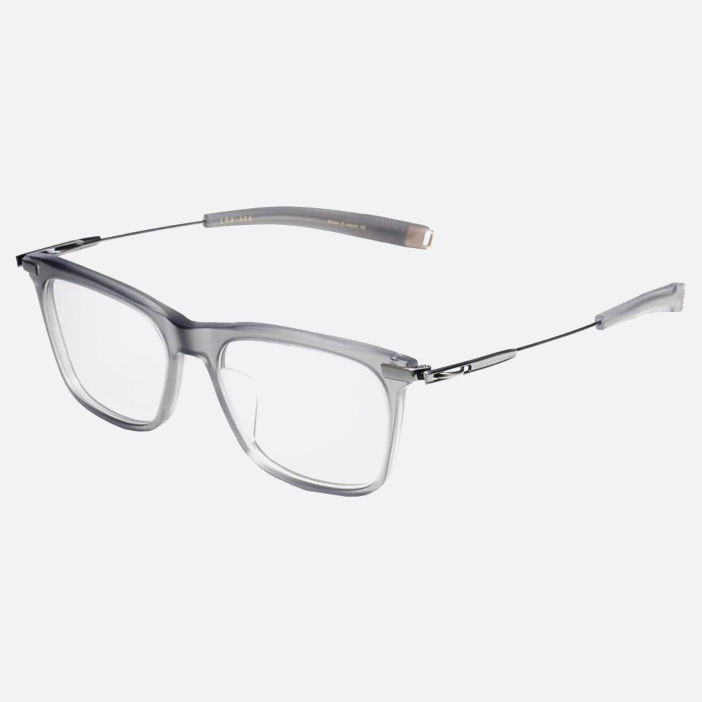 Dita 03mm Lancier Lsa Grey Geometric Unisex Eyeglasses - Side View