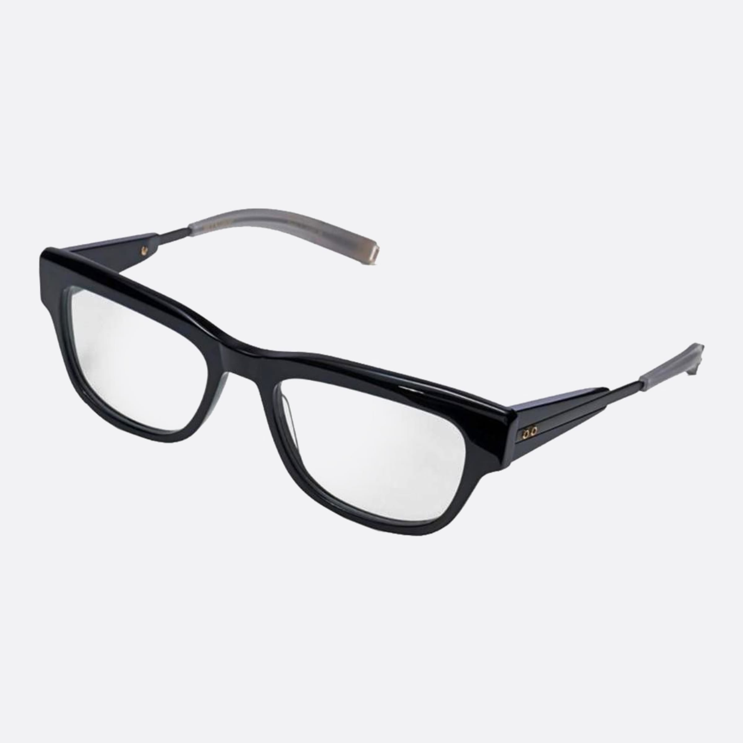 Dita 01mm Lancier Lsa Black Geometric Unisex Eyeglasses - Side View
