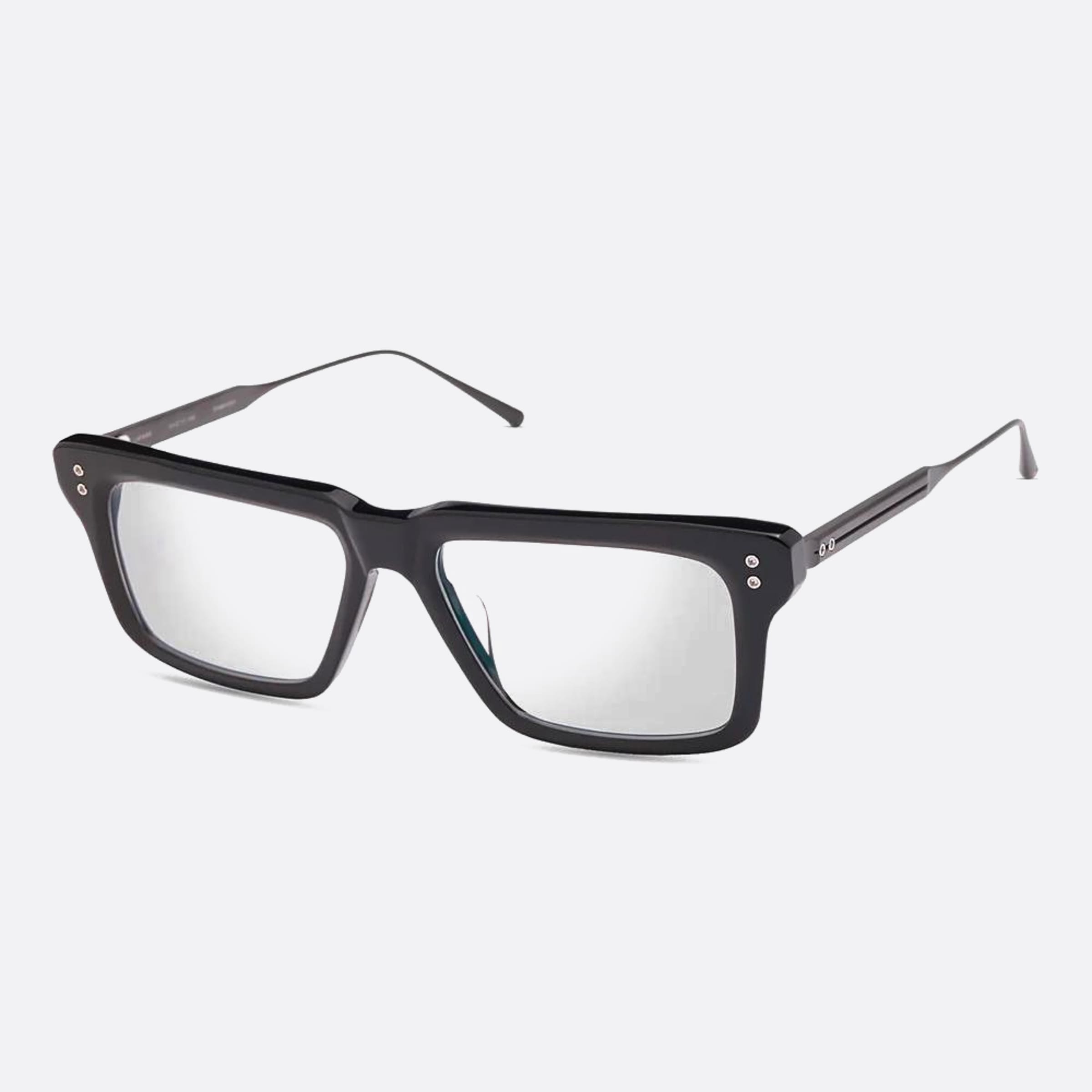 Dita 01mm Lataro Dtx461 Black Squared Unisex Eyeglasses - Side View