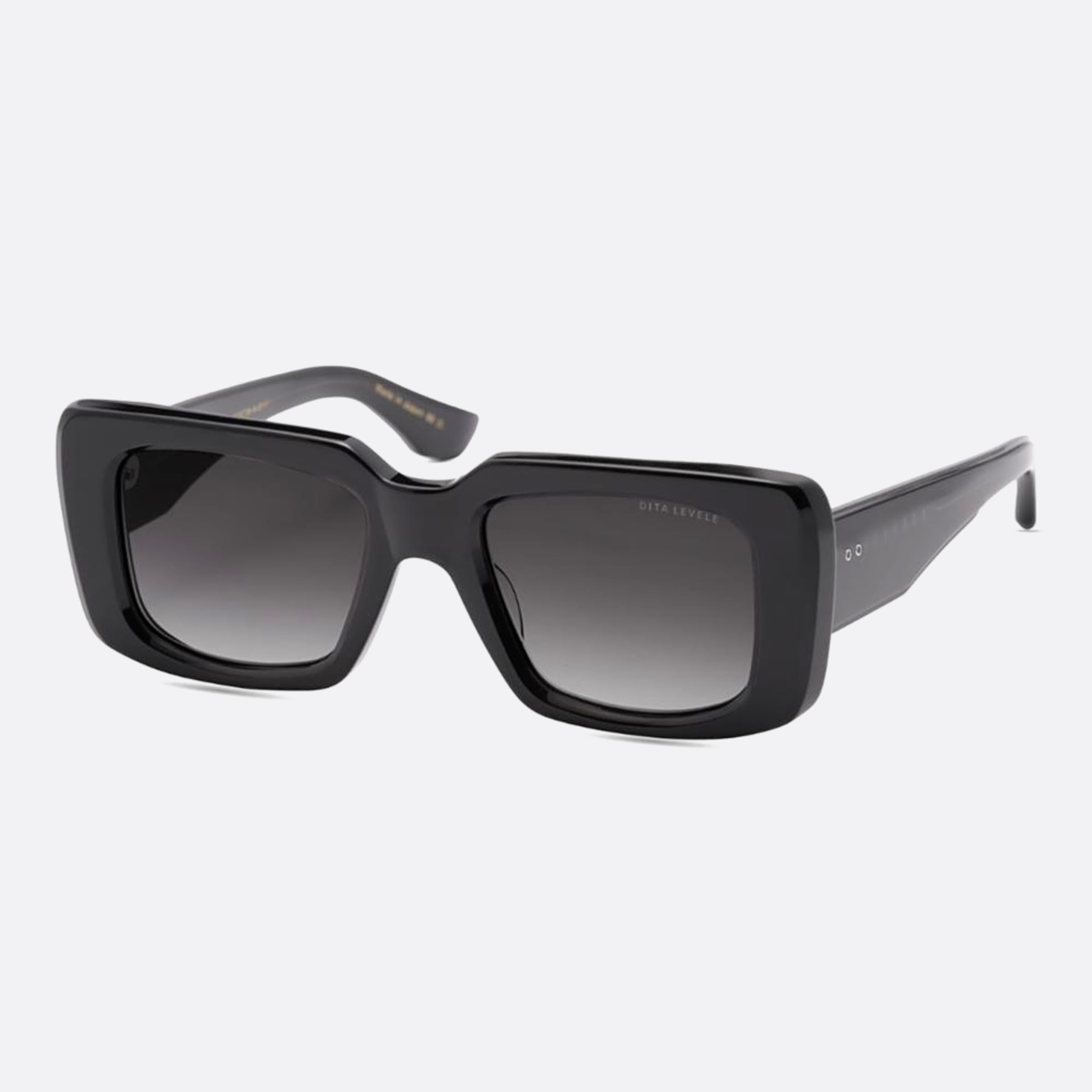Dita Levele Dts739 01af Black Squared Unisex Sunglasses - Side View