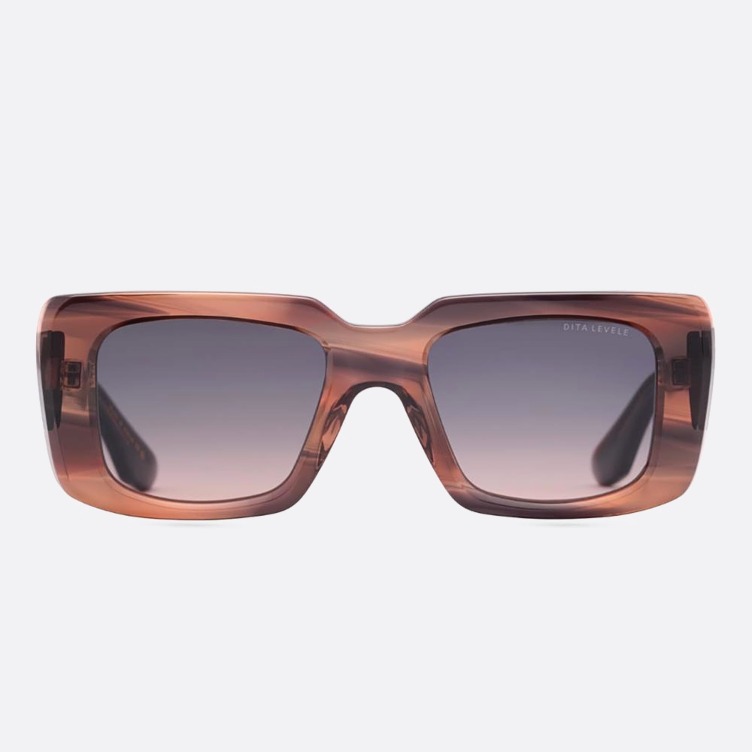 Dita 03mm Levele Dts739 Brown Squared Unisex Sunglasses - Main View