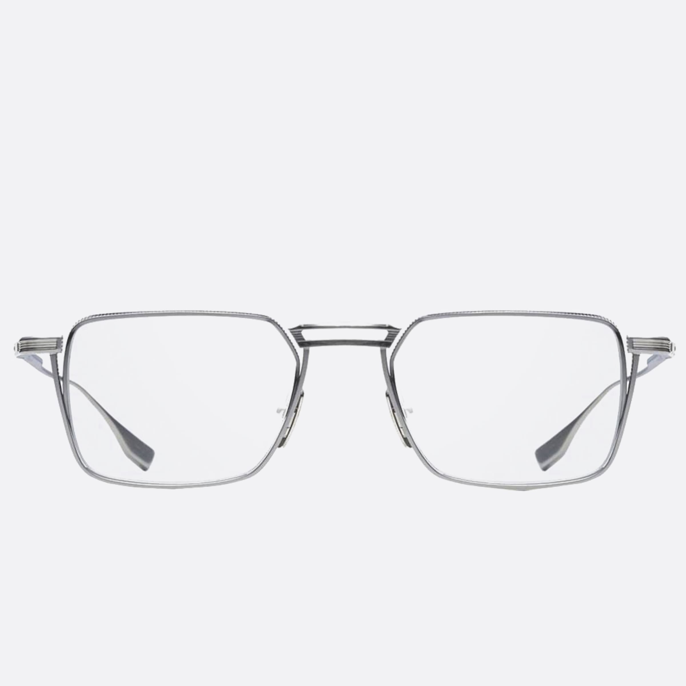 Dita 01mm Lindstrum Silver Geometric Unisex Eyeglasses - Main View