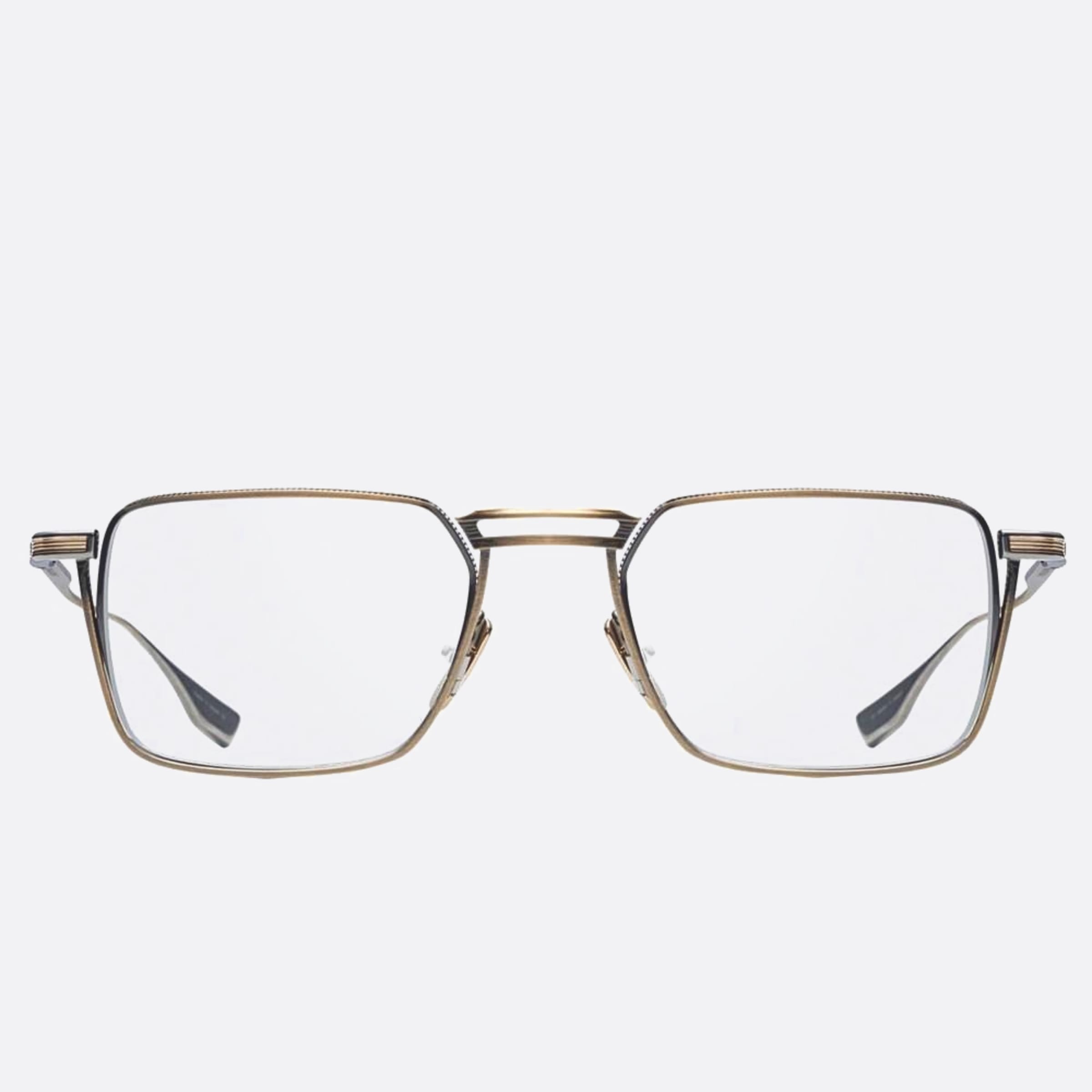 Dita 02mm Lindstrum Gold Geometric Unisex Eyeglasses - Main View